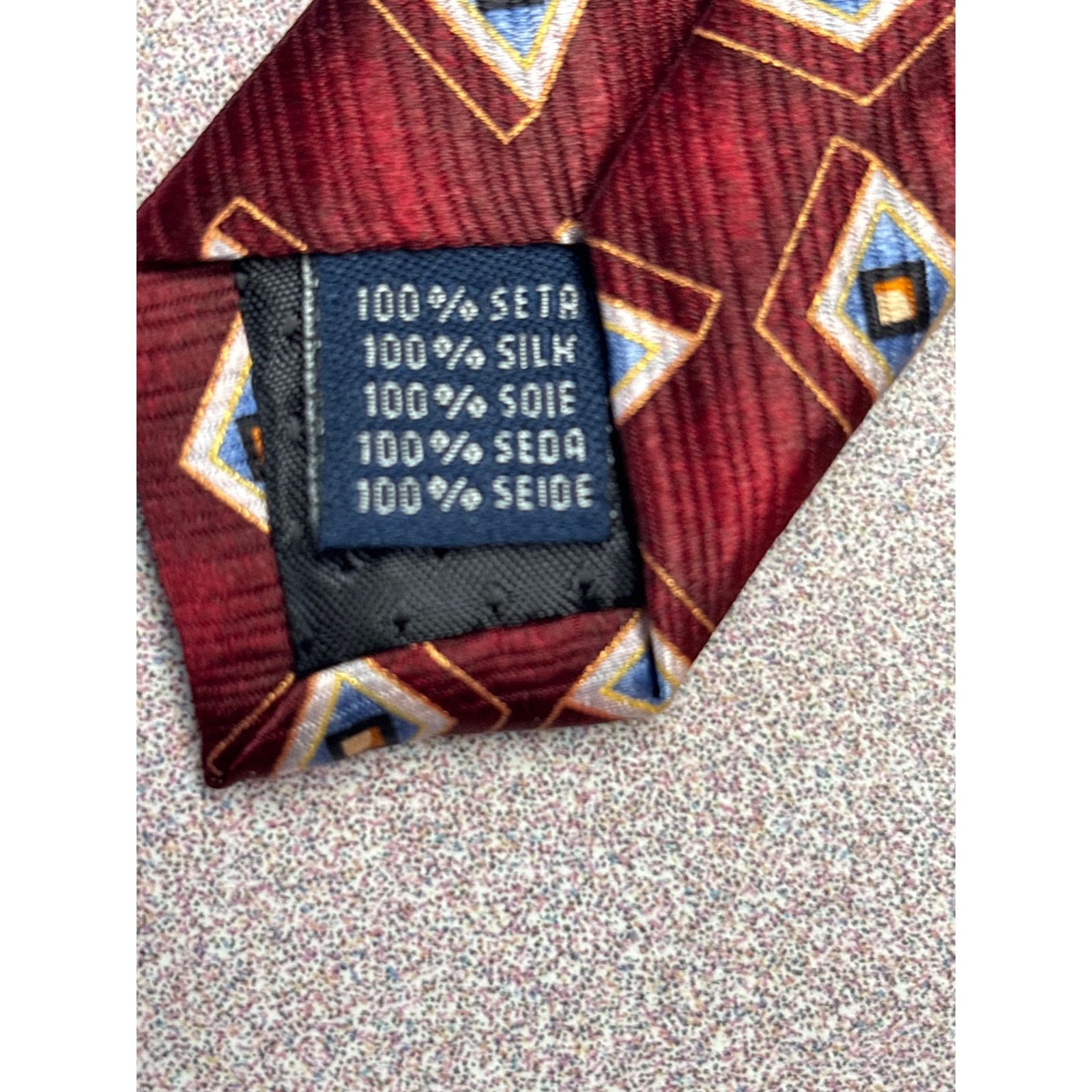 Other Meeting Street Handmade Silk Maroon Tie Size ONE SIZE - 3 Thumbnail