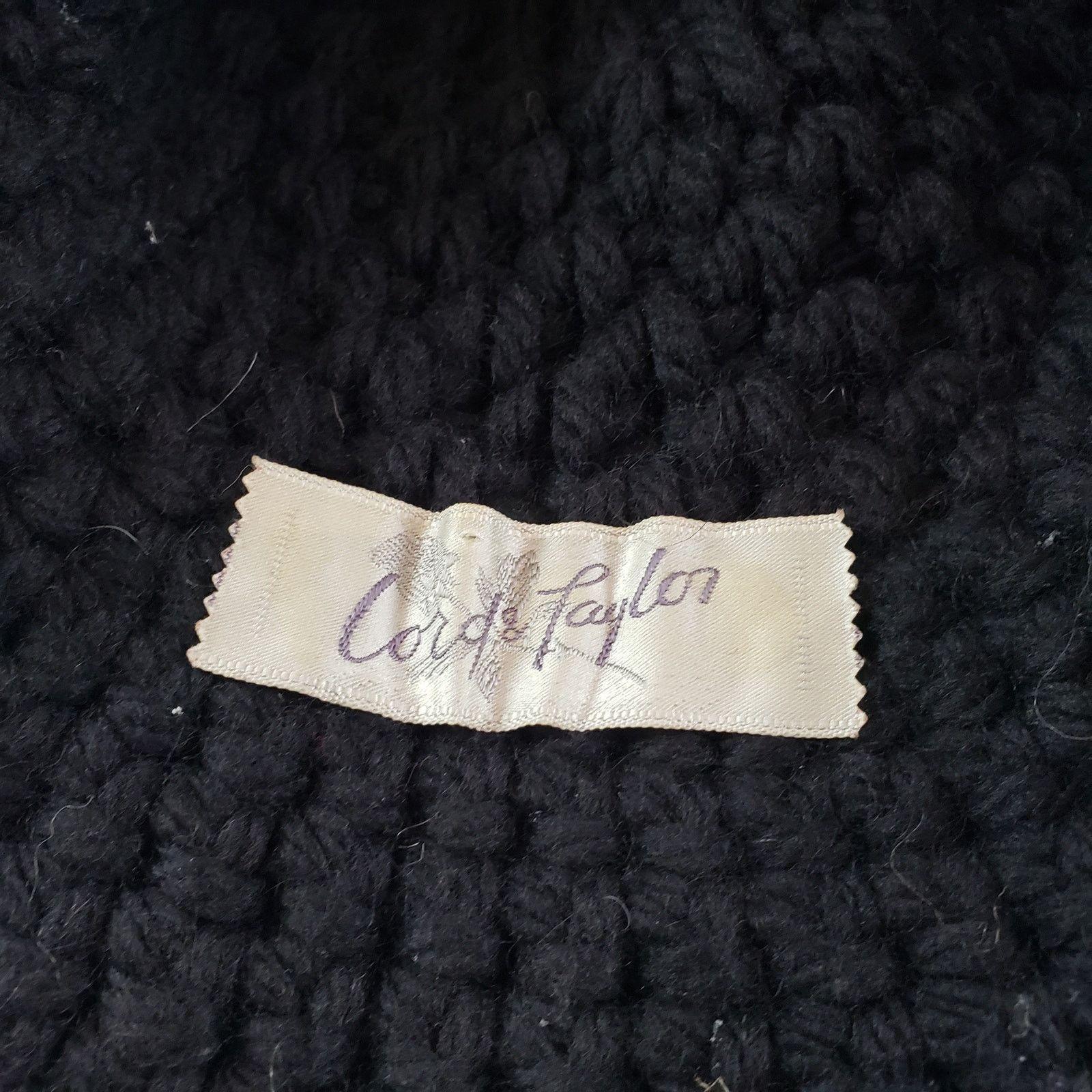 Lord & Taylor Lord and Taylor Women's Floppy Knit Hat - Black Size ONE SIZE - 6 Thumbnail