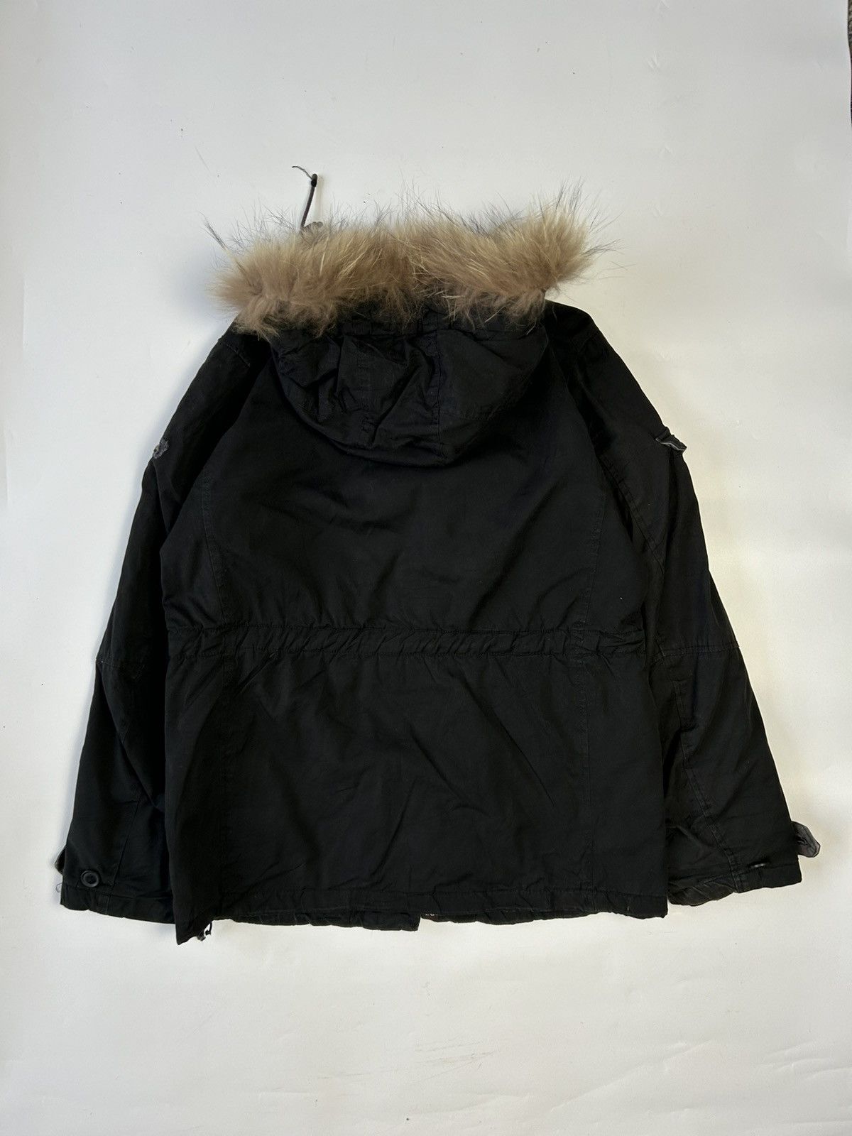Japanese Brand SURPLUS MILITARY SYLE JACKET WITH FUR HOODIE Size US XL / EU 56 / 4 - 6 Thumbnail