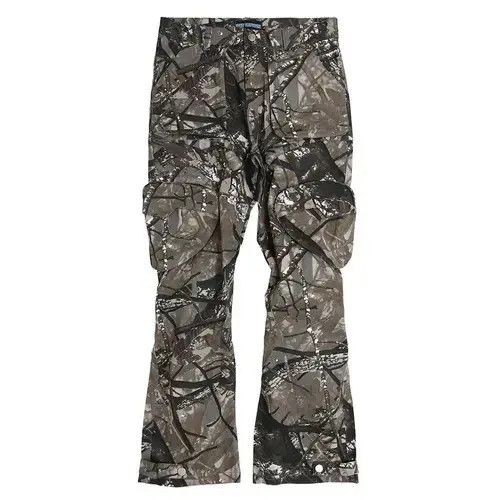 Designer Y2K Big Pocket Camouflage Drawstring Cargo Pants Size US 32 / EU 48 - 3 Thumbnail