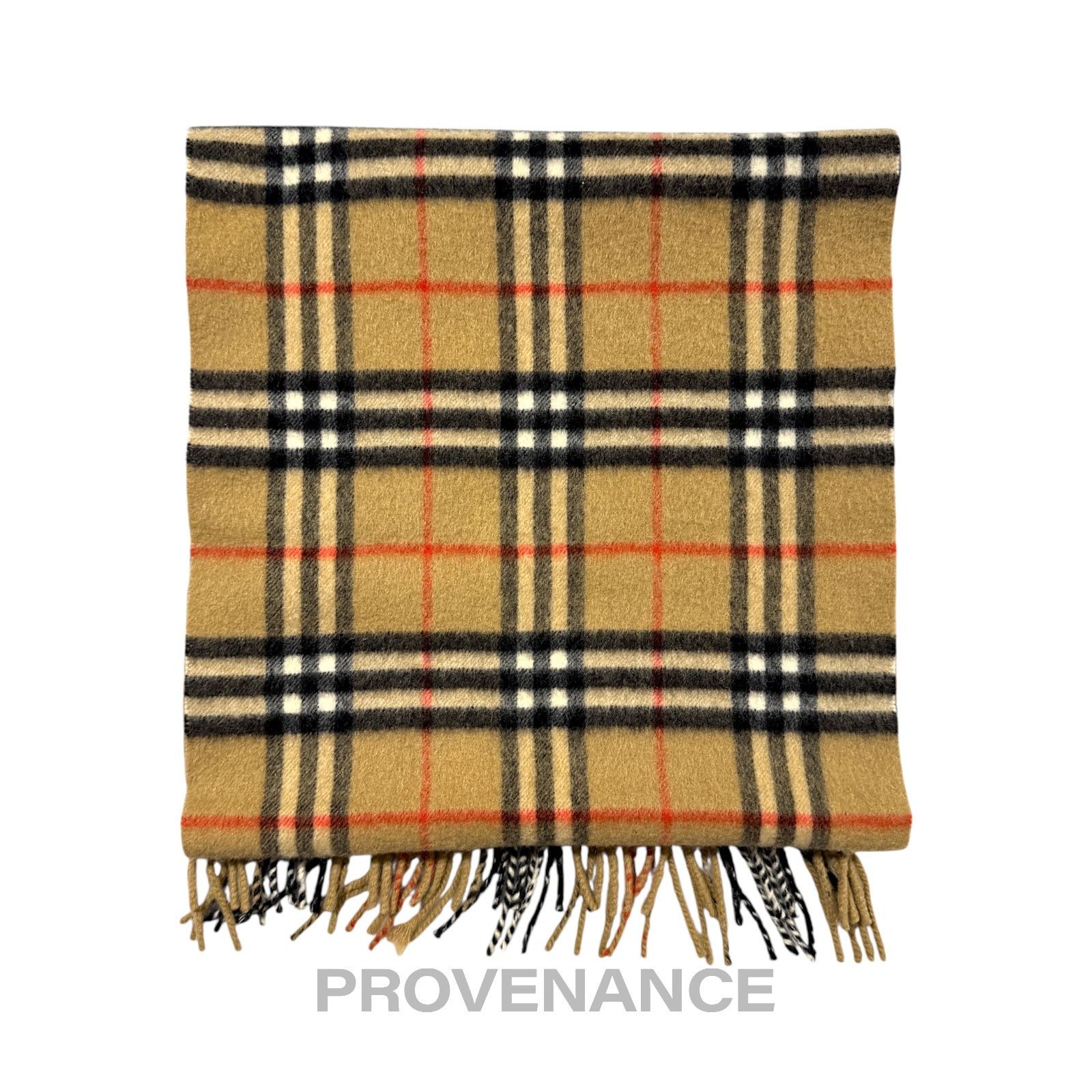 Burberry 🔴 Vintage Burberrys Scarf Nova Check 100% PURE CASHMERE Size ONE SIZE - 2 Thumbnail