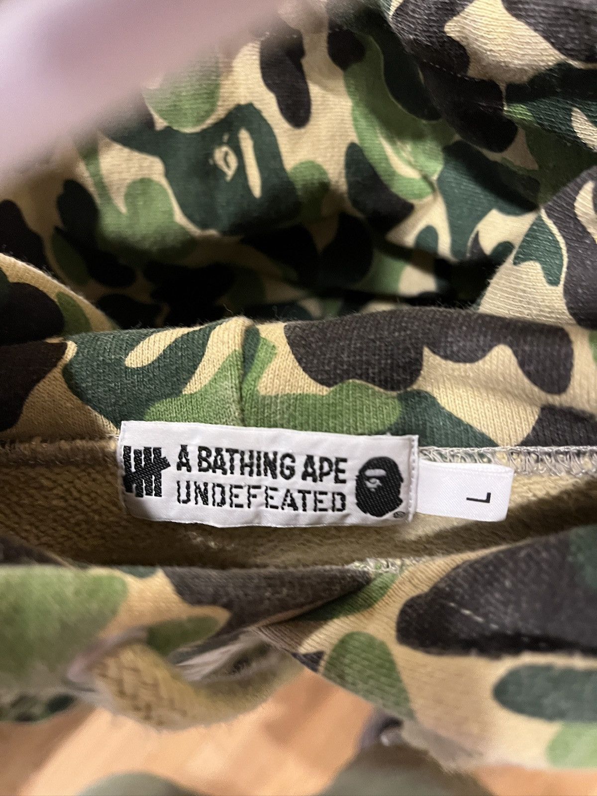 Bape × Undefeated BAPE x UNDEFEATED HOODIE Size US L / EU 52-54 / 3 - 3 Thumbnail