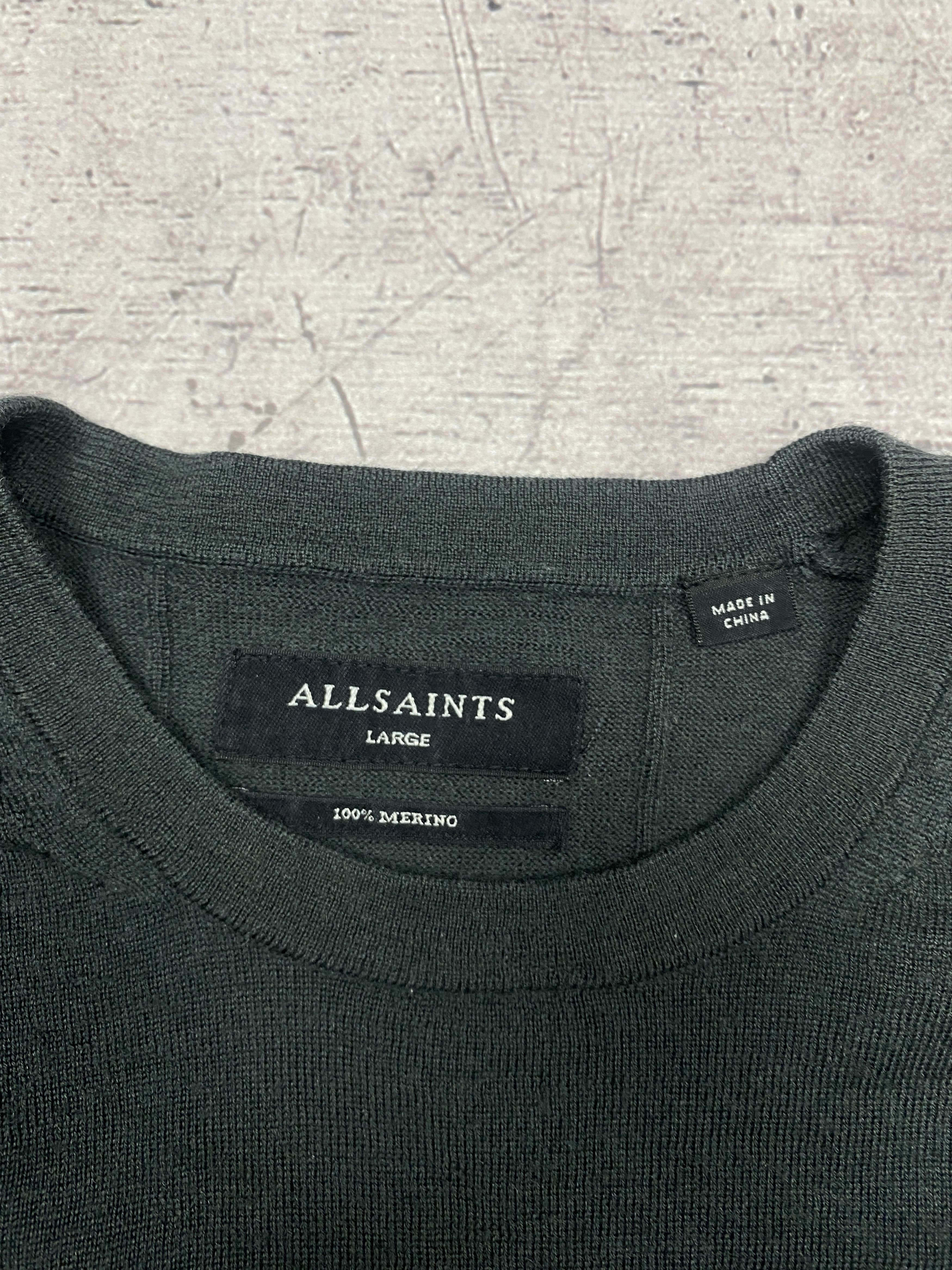 Allsaints Allsaints Mens Mode Merino Crew Neck Wool Sweater Size US L / EU 52-54 / 3 - 4 Thumbnail
