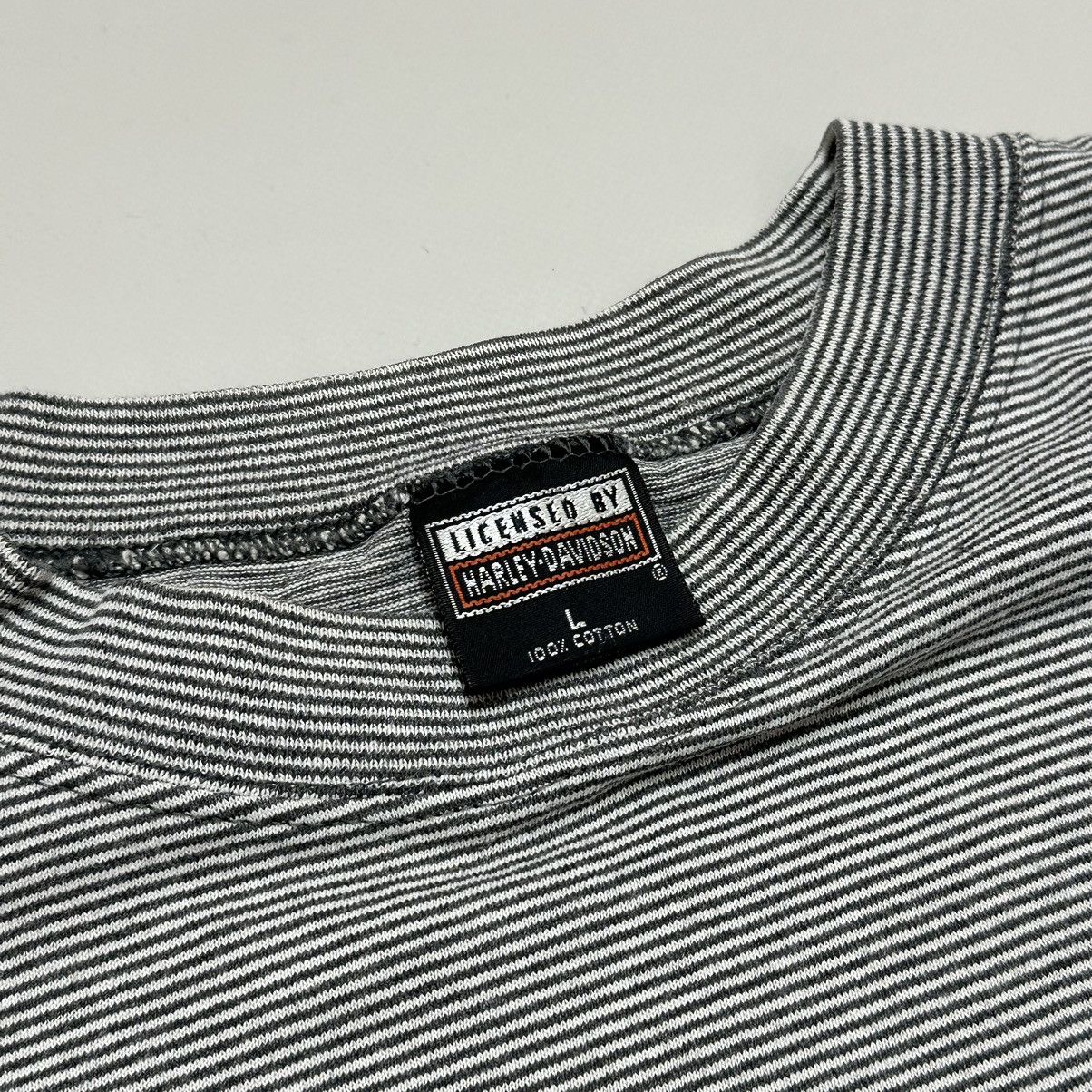 Harley Davidson Vintage 90s Harley Davidson striped Single Stitch rare Tee Size US L / EU 52-54 / 3 - 7 Thumbnail