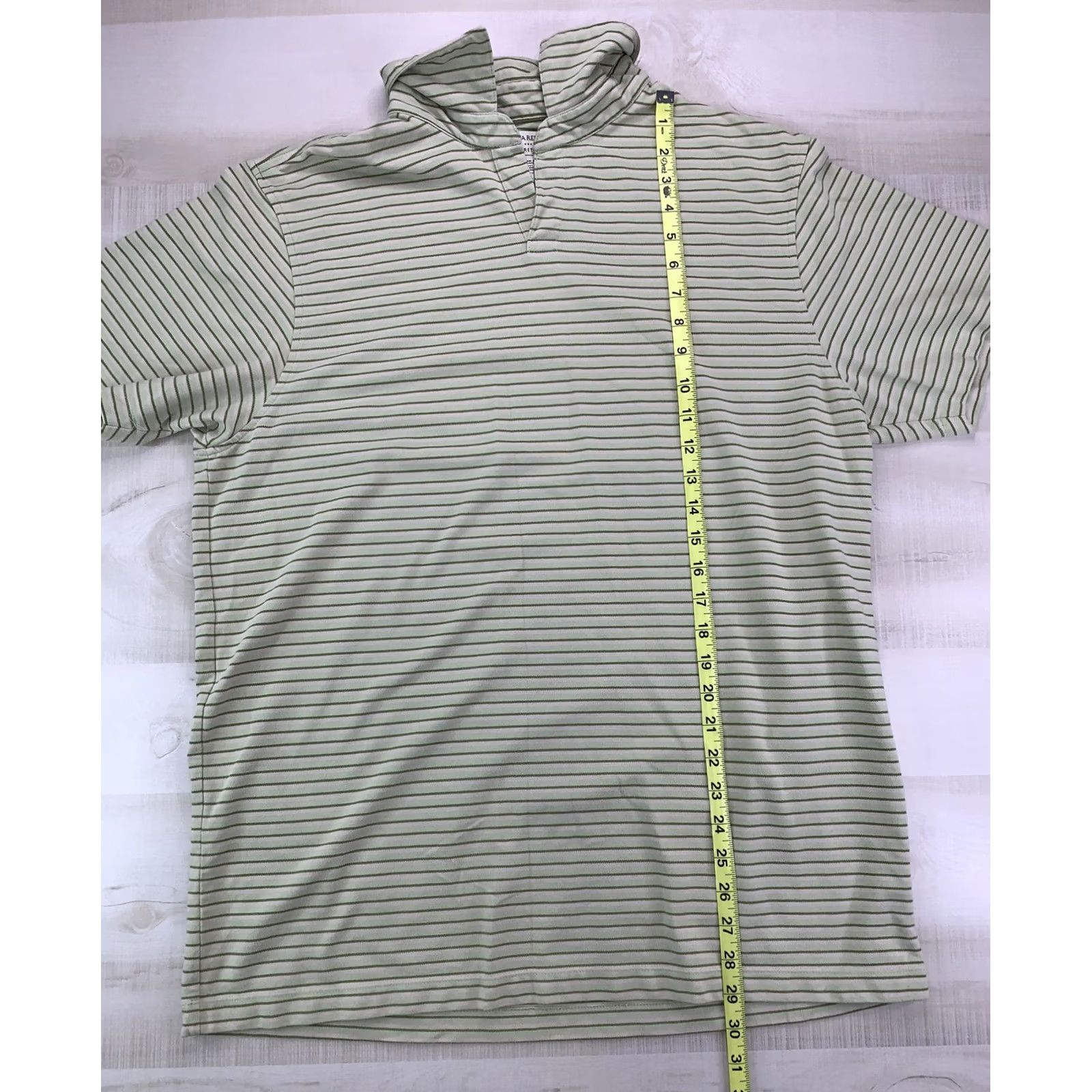 Banana Republic Banana Republic Polo Shirt Mens XL Green Stripe Stretch Wool Cotton Blend Casual Shirt Rugby Style Polo Mens XL Green Stripe Polo Shirt Size US XL / EU 56 / 4 - 5 Thumbnail