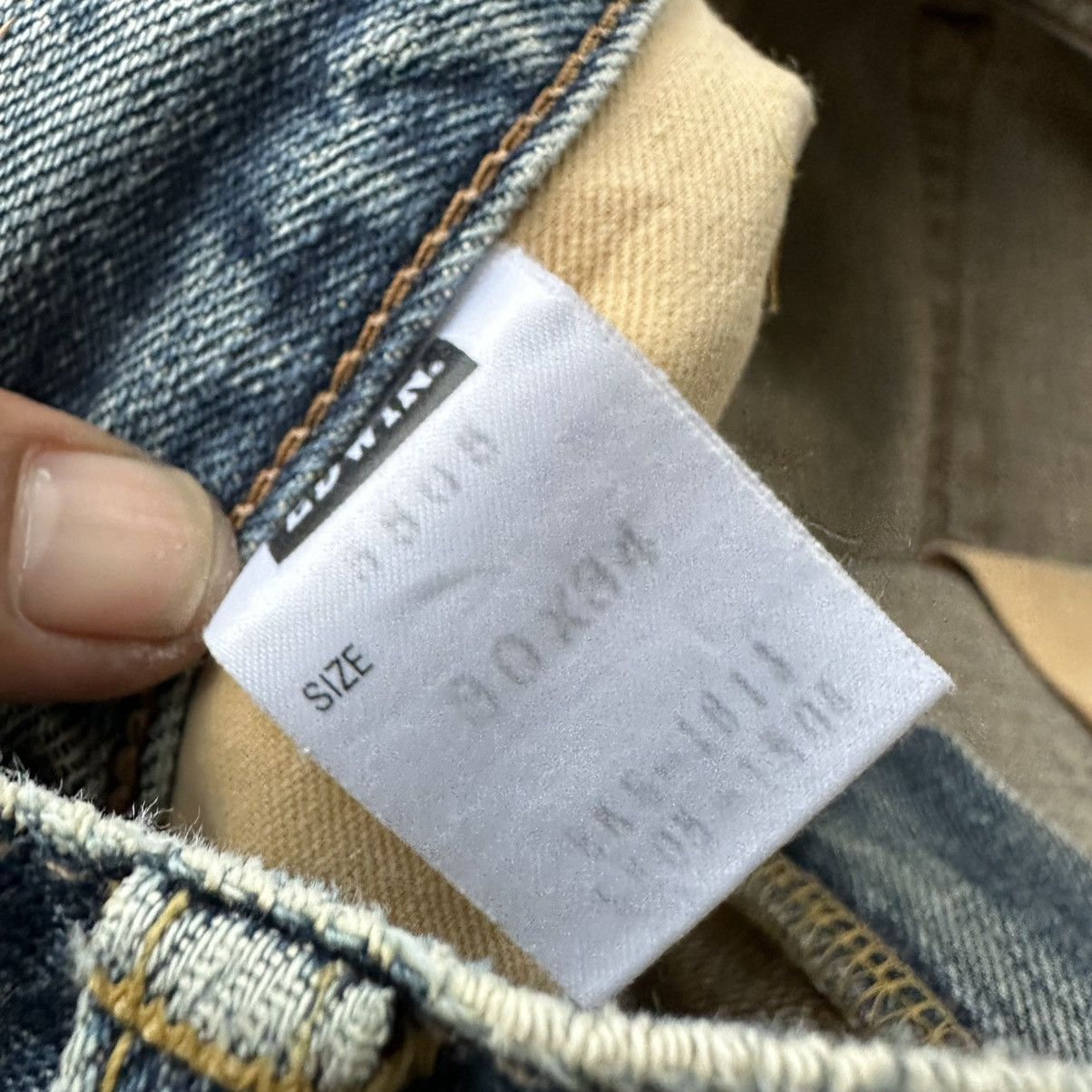 Edwin Edwin 505X Selvedge Washed Denim Made in Japan D662 Size US 30 / EU 46 - 19 Thumbnail