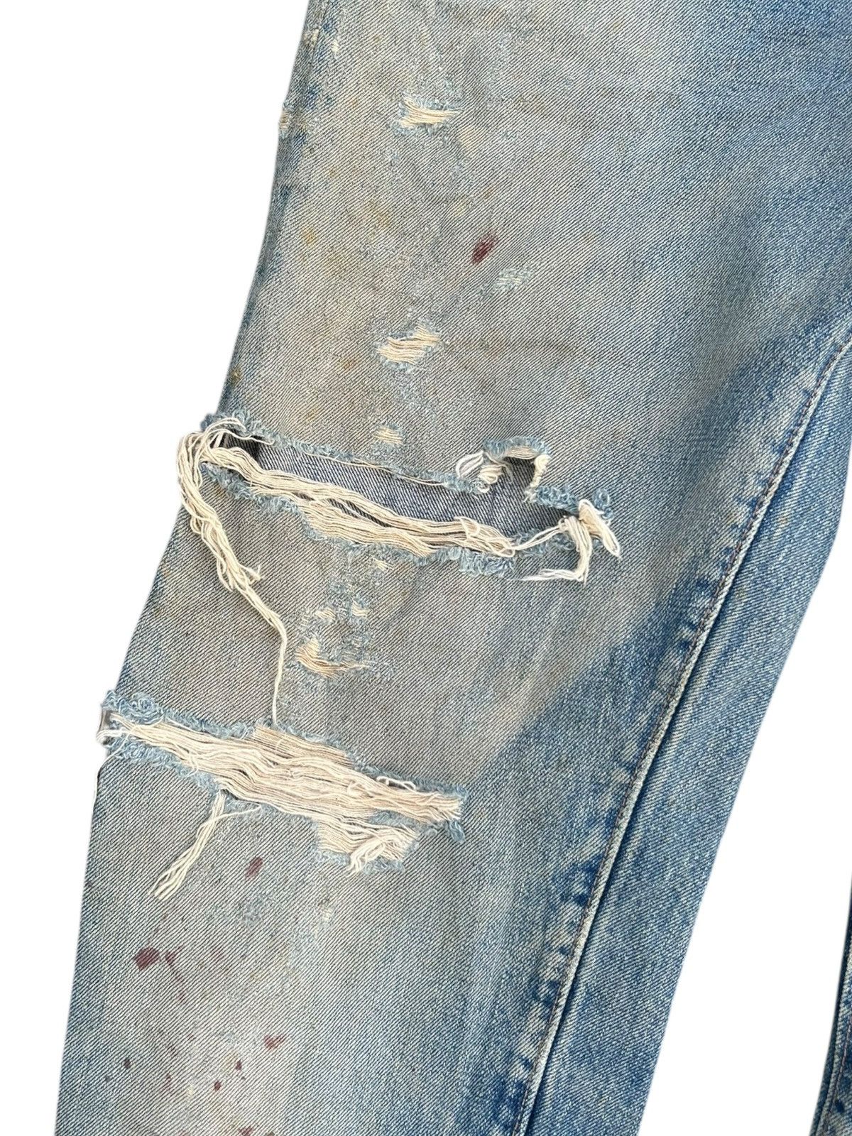 Levi's × Vintage 60s-70s THRASHED Levi's 6 Selvedge Vintage Denim Jeans Size US 32 / EU 48 - 4 Thumbnail