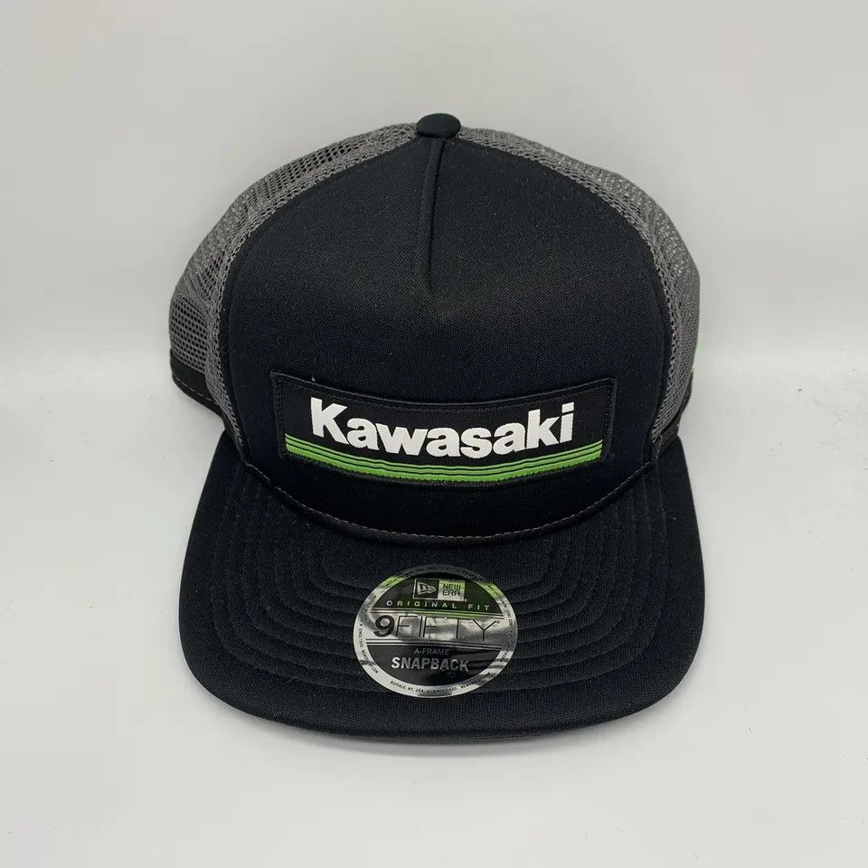 Kawasaki Racing Original Fit A-Frame Trucker Hat Snapback
