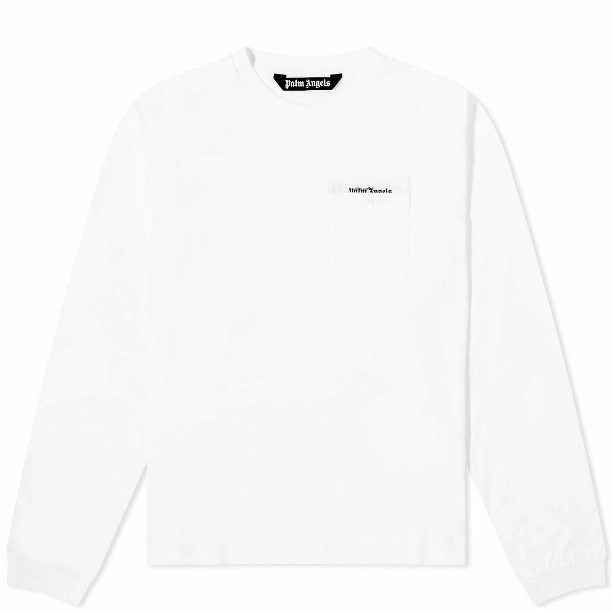Palm Angels o1y0325 Logo Crewneck T-Shirt in White Size US S / EU 44-46 / 1 - 1 Thumbnail