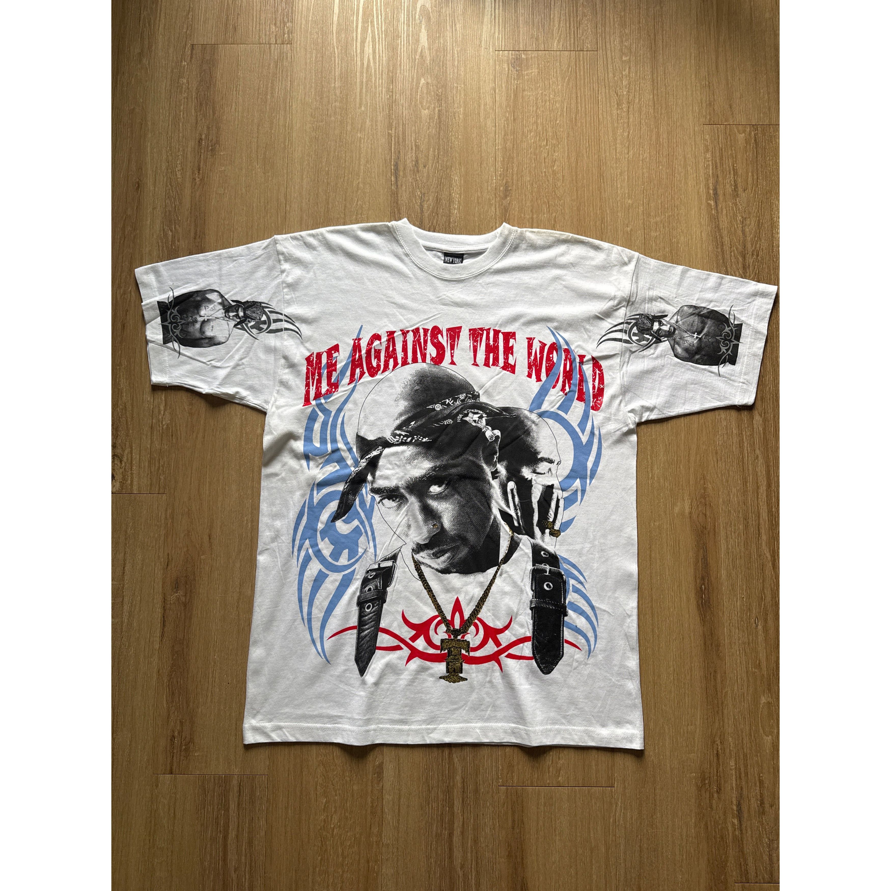 Vintage Vintage 2 Pac Tupac Me AgainstThe World Rap Tee Size US XXL / EU 58 / 5 - 1 Thumbnail