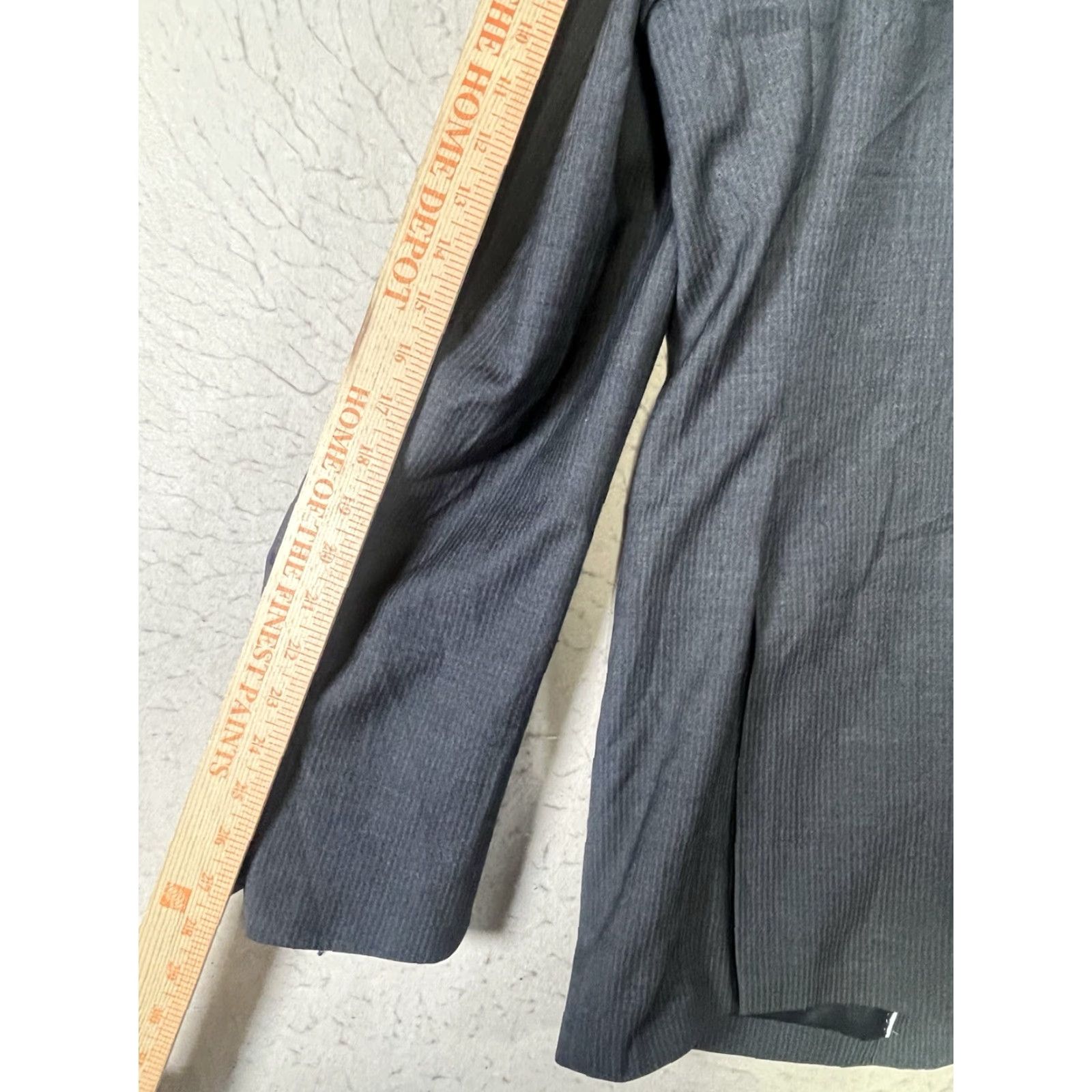 Kenneth Cole Kenneth Cole Sport Coat Blazer Gray Wool Blend Slim 46 X-Long Men Notch Lapel Single-Breasted 2-Button Coat Jacket Size 46R - 5 Thumbnail