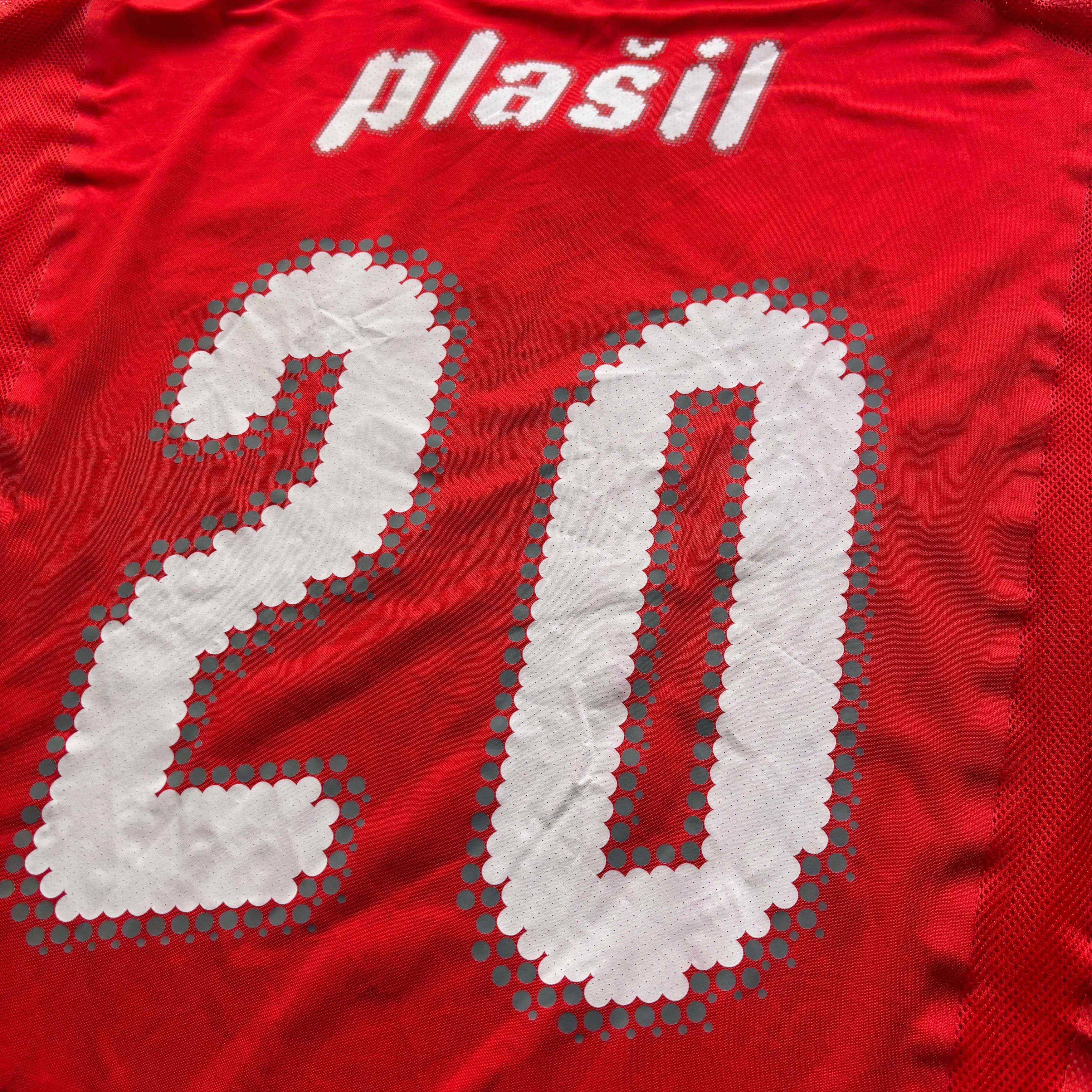 Puma MATCH WORN Czech Republic 2008 Plasil football jersey XL Size US XL / EU 56 / 4 - 12 Thumbnail
