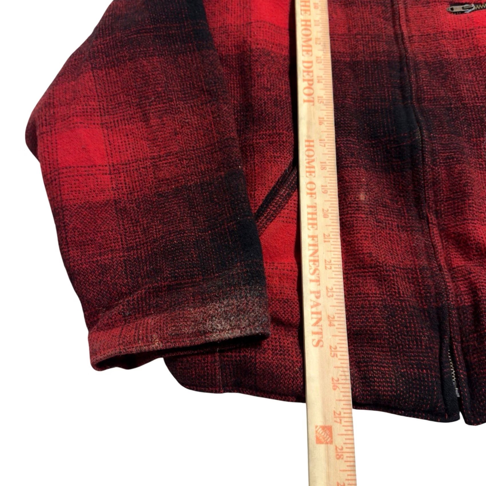 Vintage VINTAGE M Julian B. Free Wool Blend Plaid Flannel Jacket Red/Black USA Made Sz L Mens Jacket Size US L / EU 52-54 / 3 - 4 Thumbnail