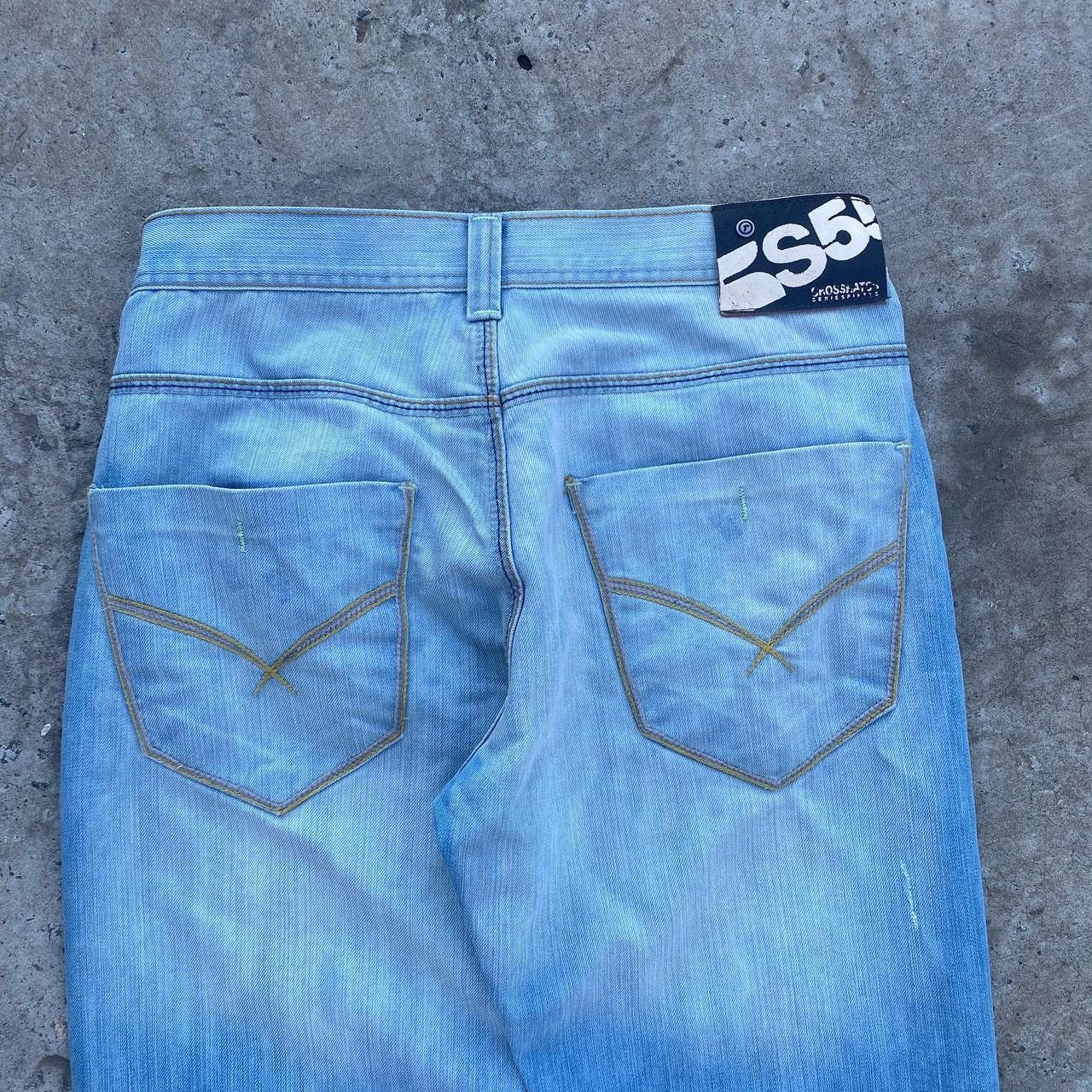 If Six Was Nine Vintage Japan Crosshatch Jeans Crazy W32xL34 Y2K 00s USA Size US 32 / EU 48 - 11 Thumbnail