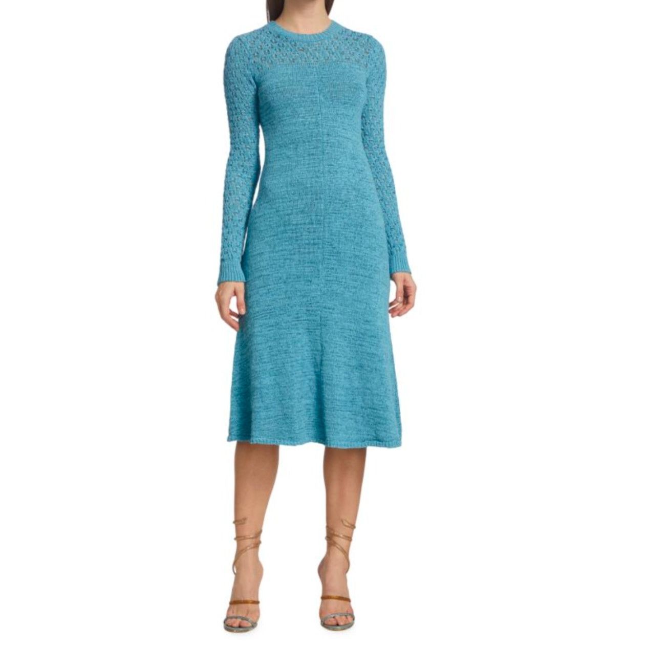 ROTATE Rotate Birger Christensen- Iveta Knit Dress / S-M / Blue Size S / US 4 / IT 40 - 1 Thumbnail