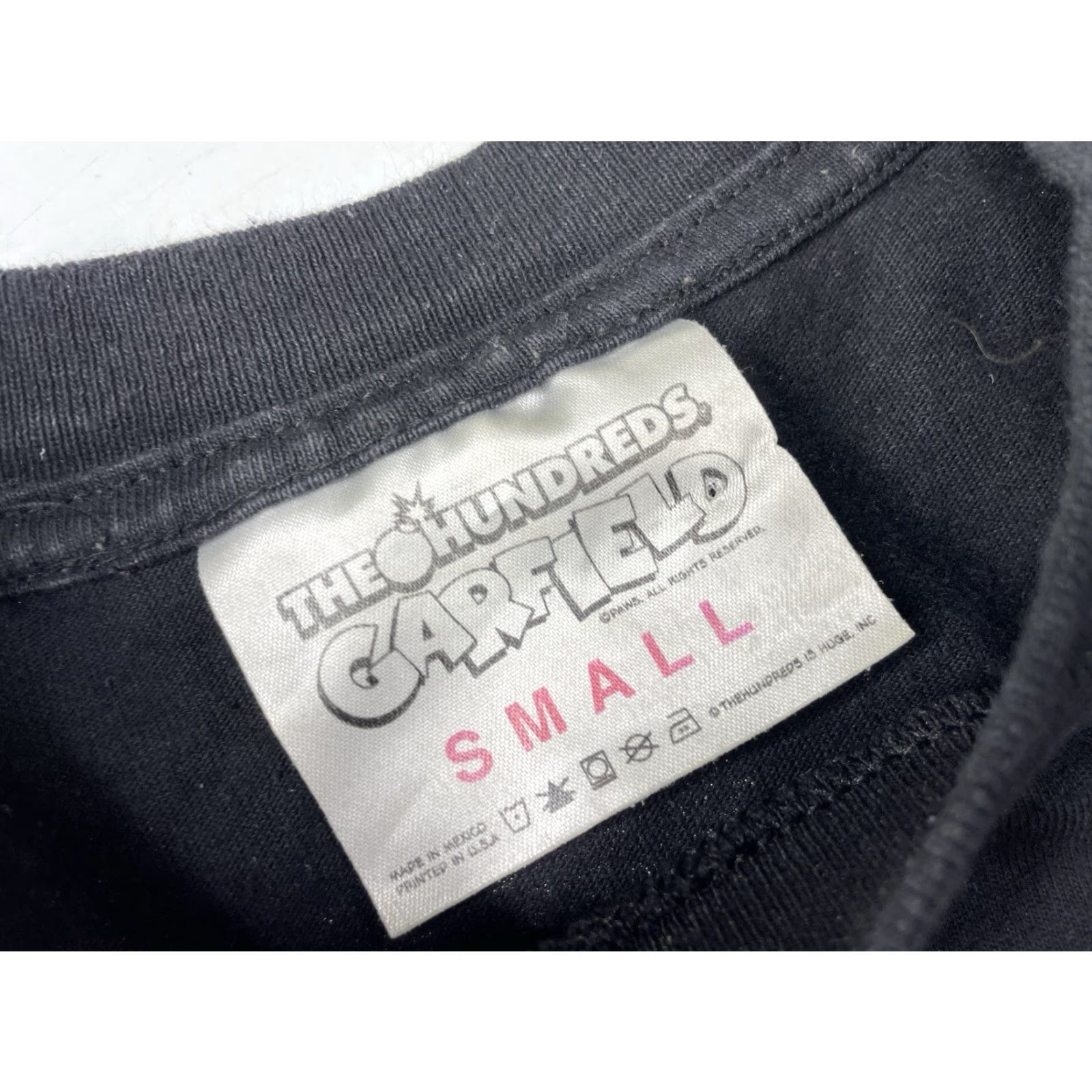The Hundreds THE HUNDREDS SHIRT Garfield Limited Edition Black Mens S Small Crew Neck T-Shirt 100% Cotton Knit Movie Basic Tee Size US S / EU 44-46 / 1 - 2 Thumbnail