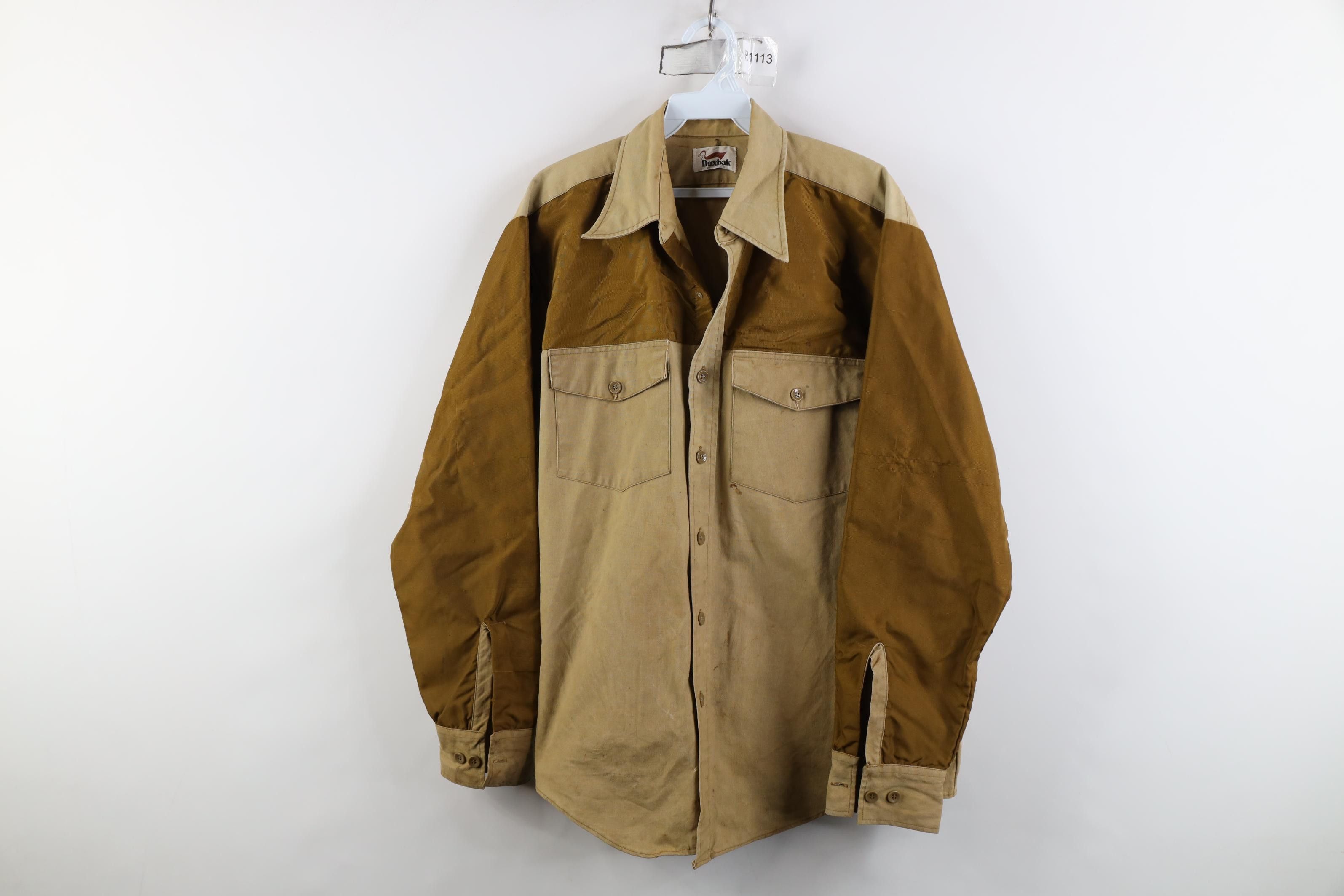 Vintage Vintage 60s 70s Streetwear Brush Field Hunting Shirt Jacket Size US L / EU 52-54 / 3 - 1 Thumbnail