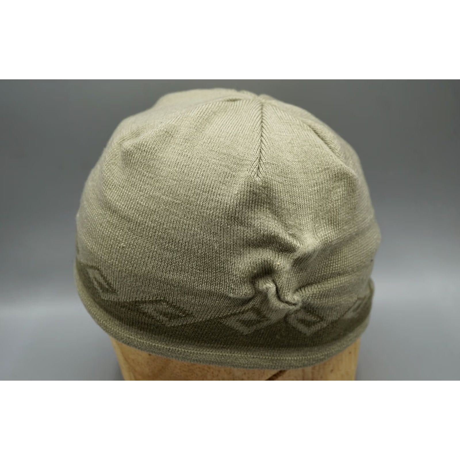 Olive VINTAGE Columbia Convert Beanie Hat Unisex One Size Olive Green Knit Ski Snowboard Size ONE SIZE - 2 Thumbnail