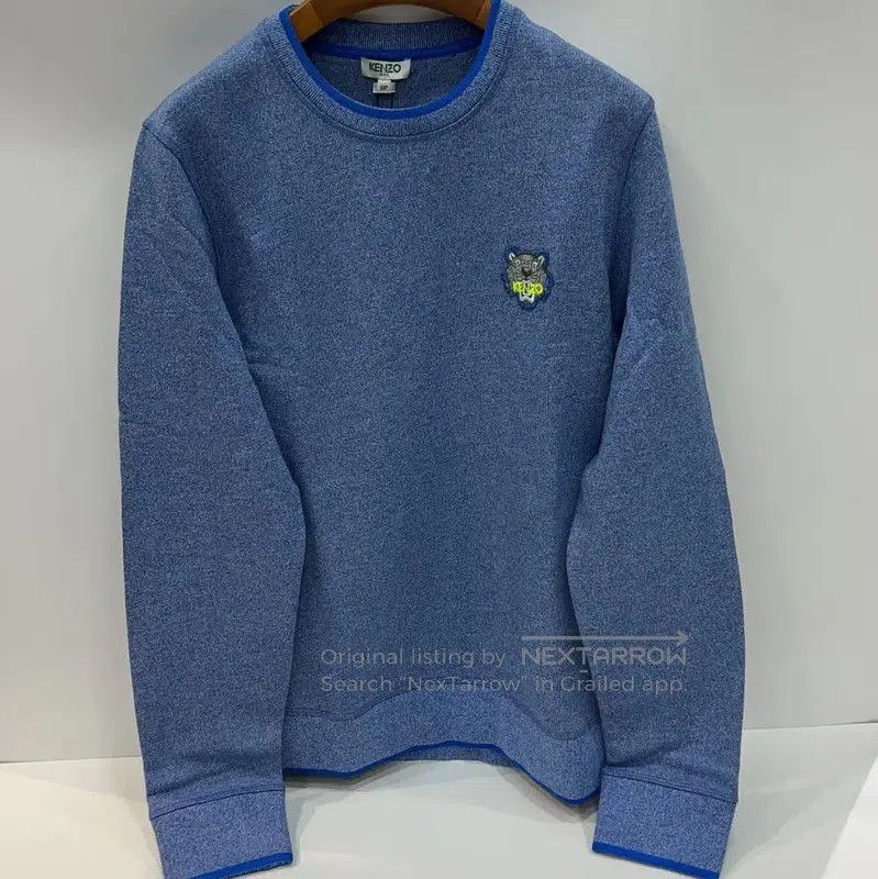 Kenzo KENZO Blue Cotton Tiger Head Long Sleeve Top . Size S / US 4 / IT 40 - 1 Thumbnail