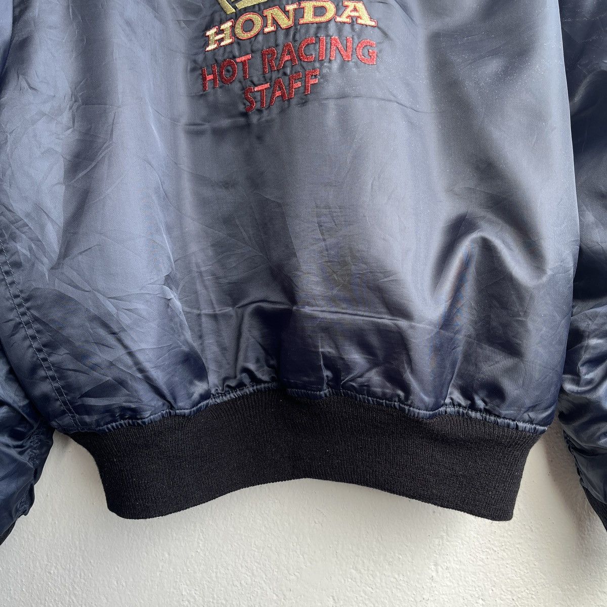 Honda × Vintage VINTAGE 80s HONDA HOT RACING STAFF BOMBER JACKET Size US L / EU 52-54 / 3 - 12 Thumbnail