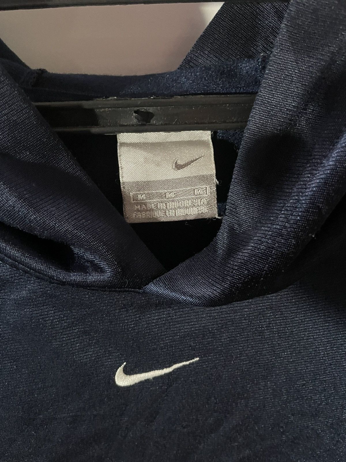 Nike × Vintage Vintage Nike center swoosh embroidery Hoodie light y2k Size US M / EU 48-50 / 2 - 4 Thumbnail