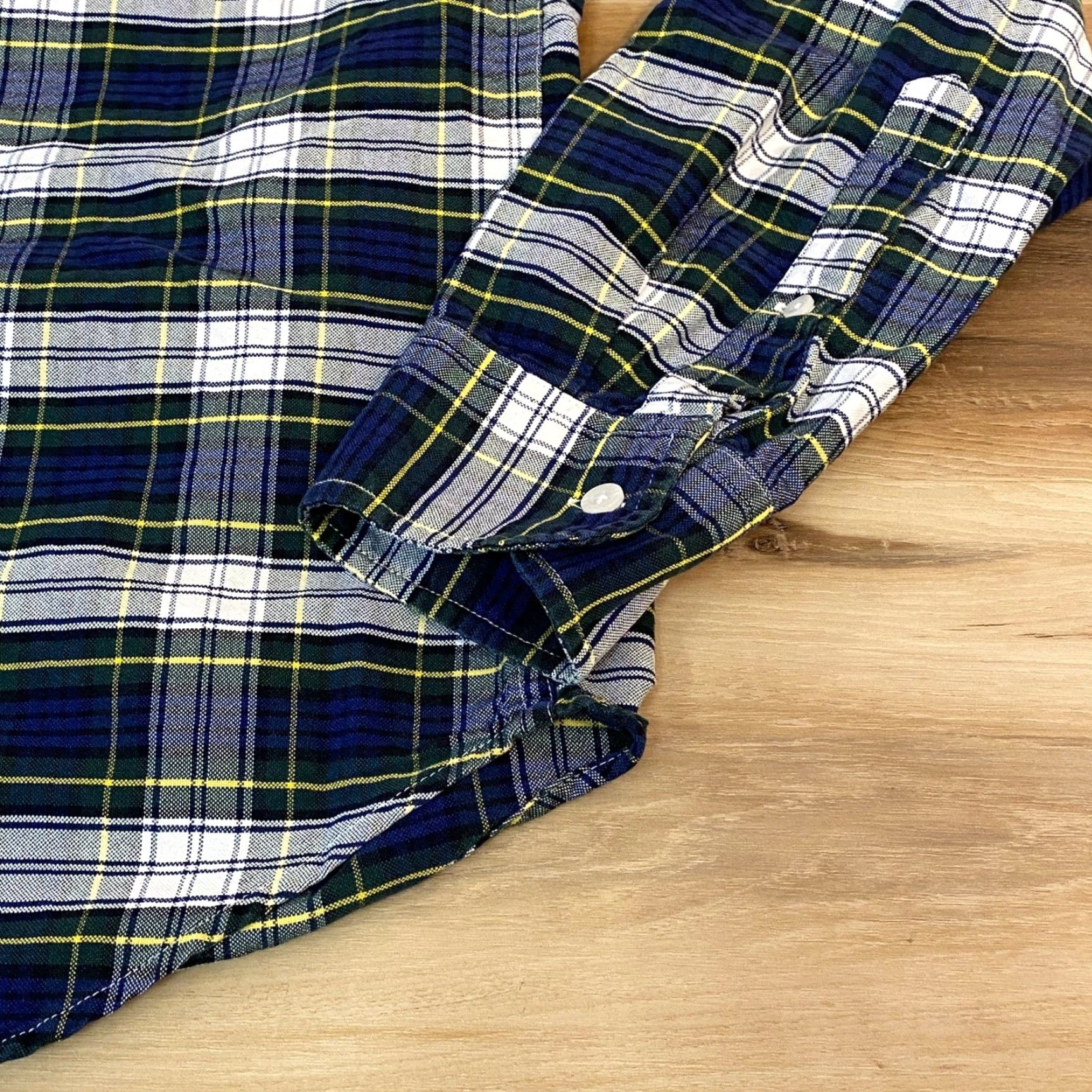 J.Crew J.Crew Slim Fit Oxford Shirt Mens Medium Plaid Button Down Navy Green Size US M / EU 48-50 / 2 - 5 Thumbnail