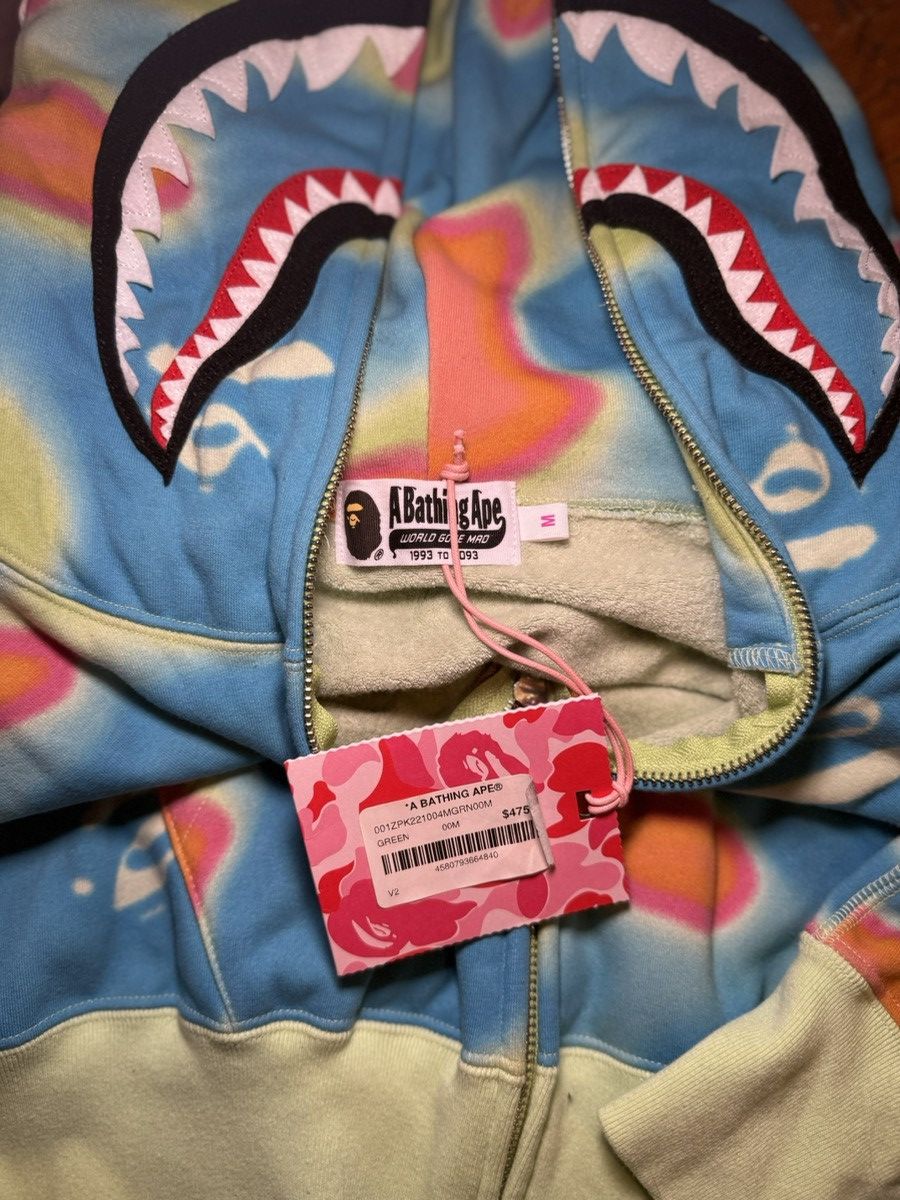 Bape Authentic Liquid Camo shark relaxed fit full zip hoodie Size M / US 6-8 / IT 42-44 - 4 Thumbnail