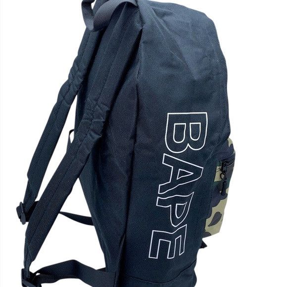 Bape Bape Black and Green Camouflage Backpack Size ONE SIZE - 5 Thumbnail
