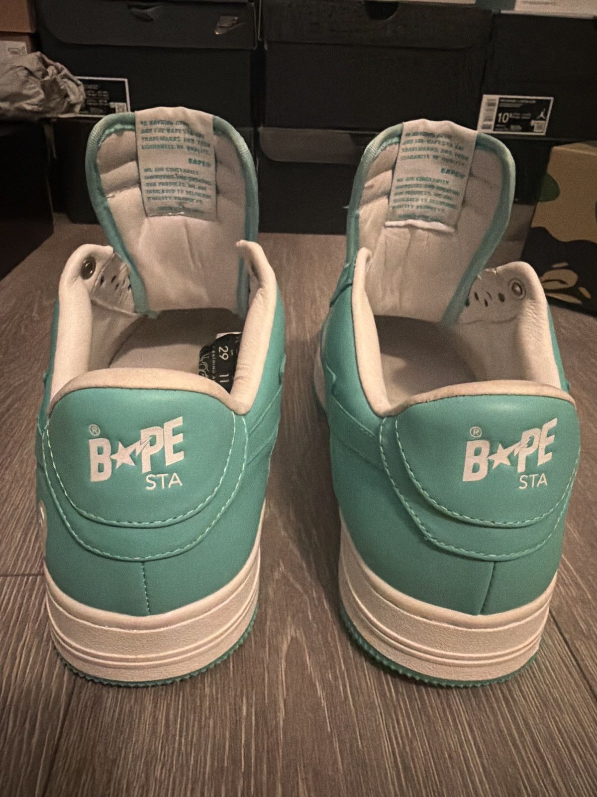 Bape 2022 White green bapesta Size US 11 / EU 44 - 10 Thumbnail