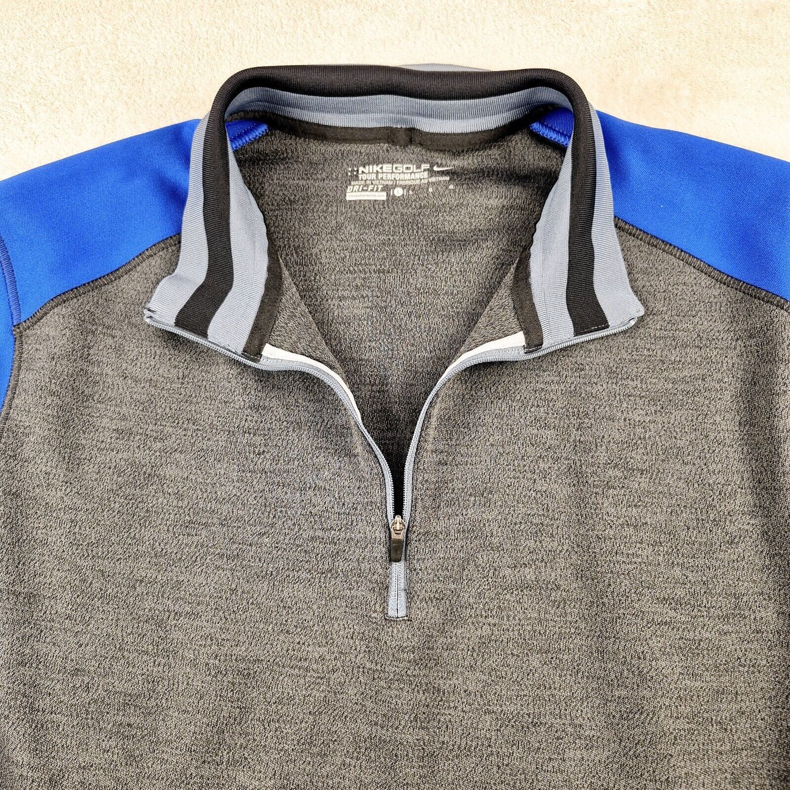 Nike Nike Golf Tour Performance Pullover Men's Large Dri Fit Blue Size US L / EU 52-54 / 3 - 6 Thumbnail