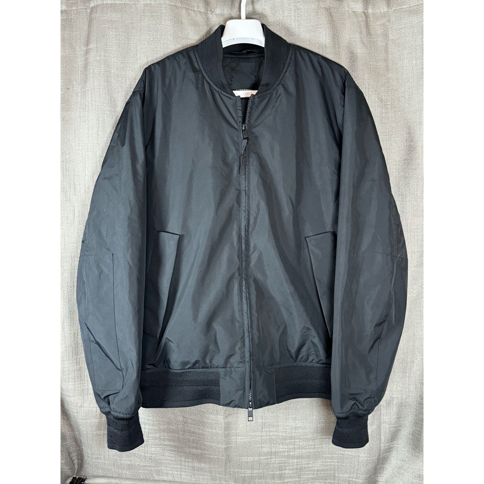 J.Lindeberg J. Linderberg Dwayne Bomber Black Jacket Mens Size L USED Size US L / EU 52-54 / 3 - 1 Thumbnail