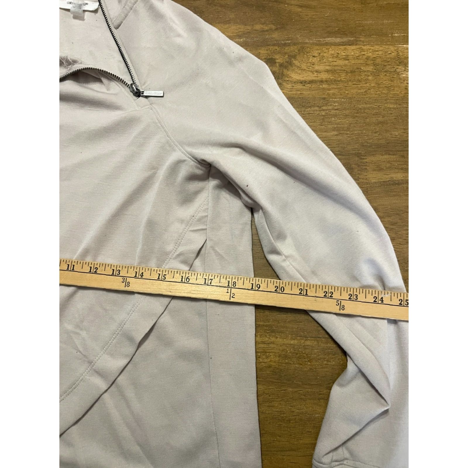 Vintage Cable & Gauge Shirt Womens Size S Tan 1/4 Zip Long Sleeve Beige Brown Zip Shirt Women’s Small Tan Long Sleeve 4 Size S / US 4 / IT 40 - 6 Thumbnail