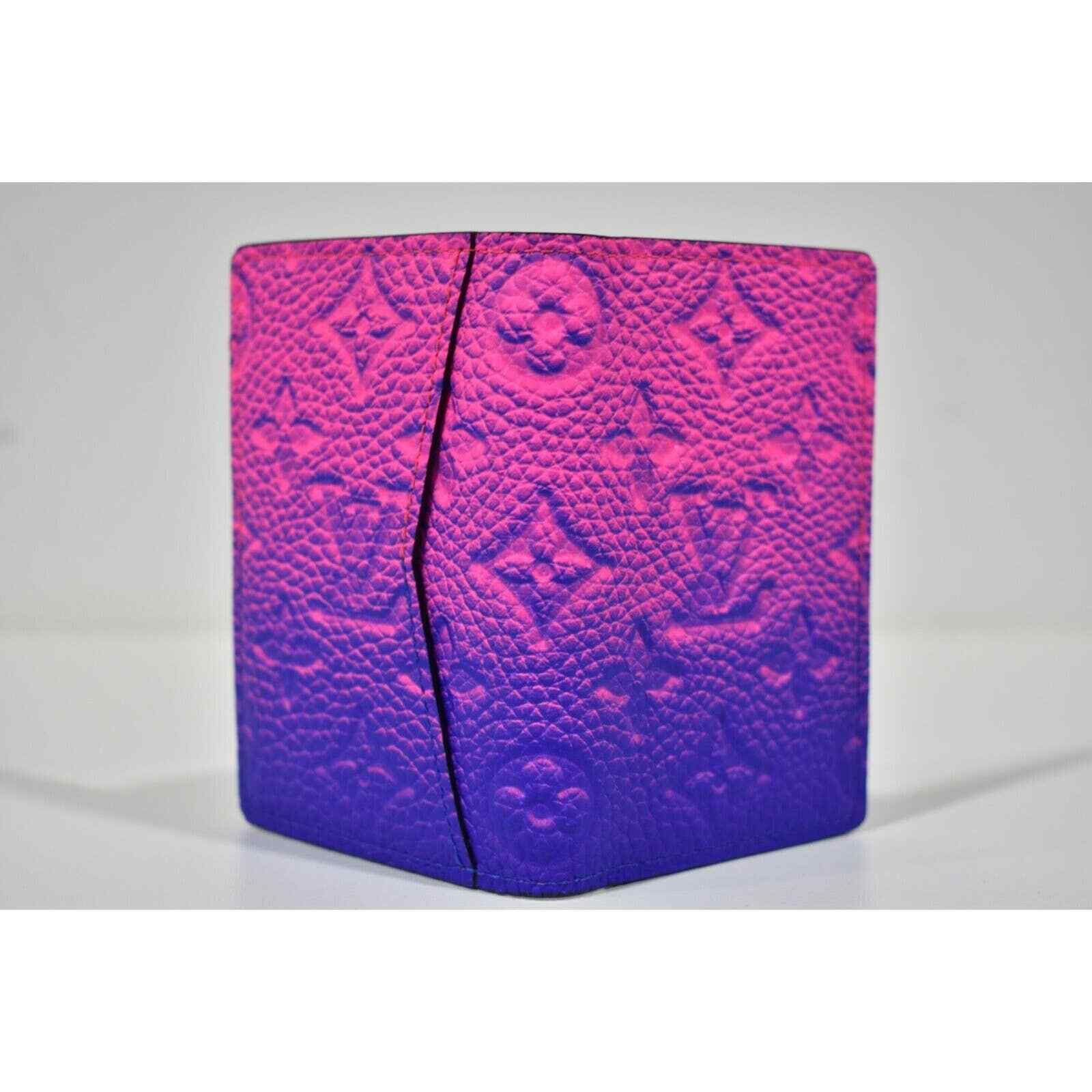 Louis Vuitton Louis Vuitton Pink Blue Ombre Pocket Organizer Wallet Size ONE SIZE - 6 Thumbnail