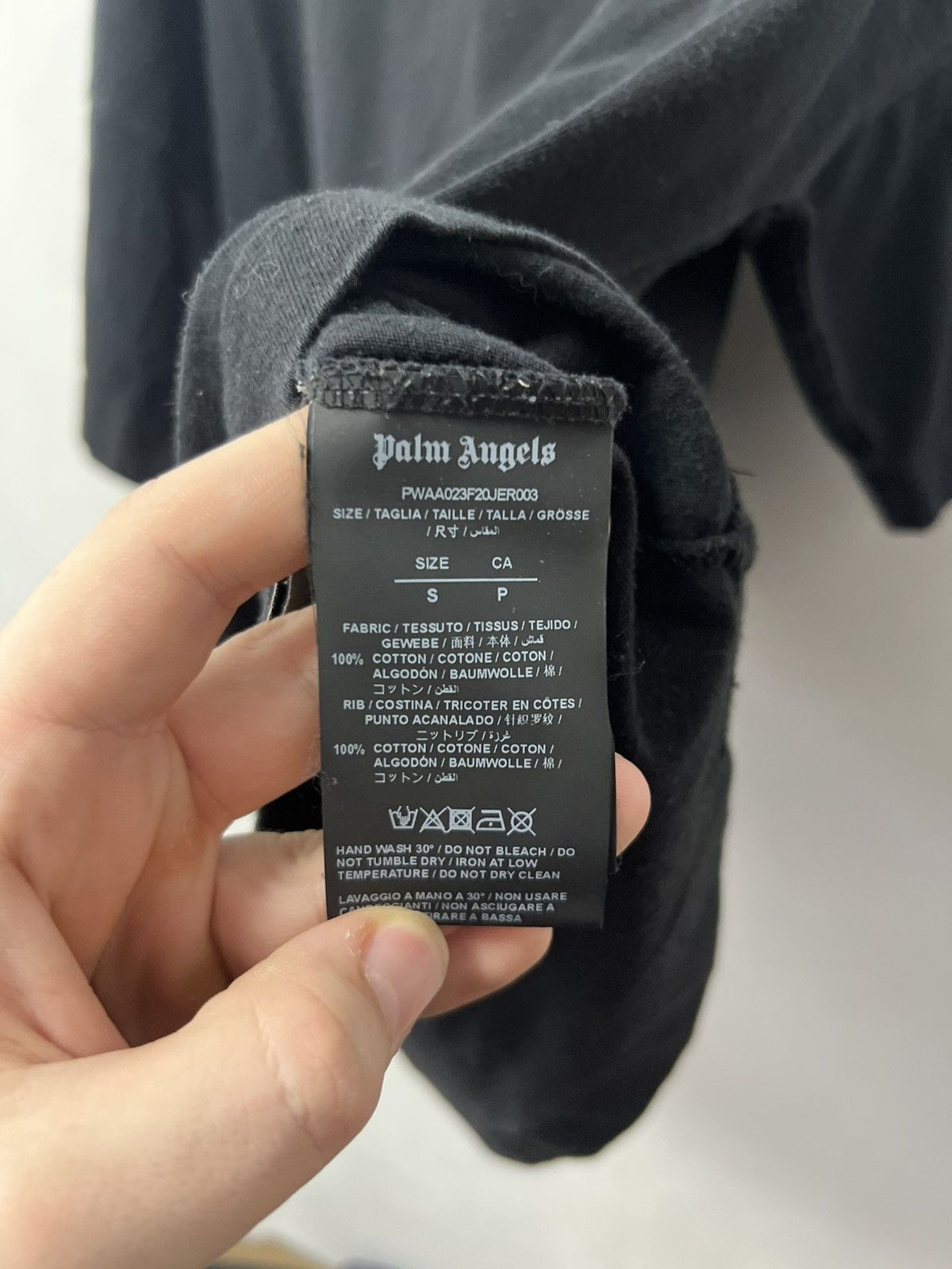 Palm Angels Palm Angels black Big logo oversize t-shirt tee Size US S / EU 44-46 / 1 - 11 Thumbnail