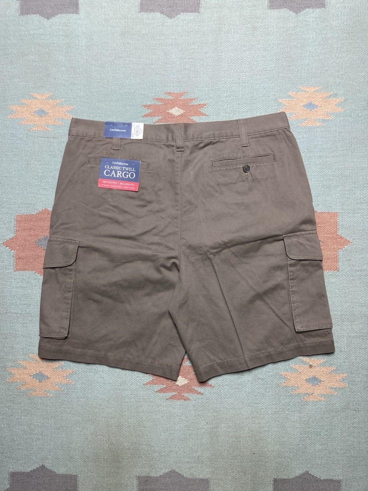 Croft & Barrow Croft & barrow cargo shorts cotton utility pockets NWT 38 Size US 38 / EU 54 - 1 Thumbnail