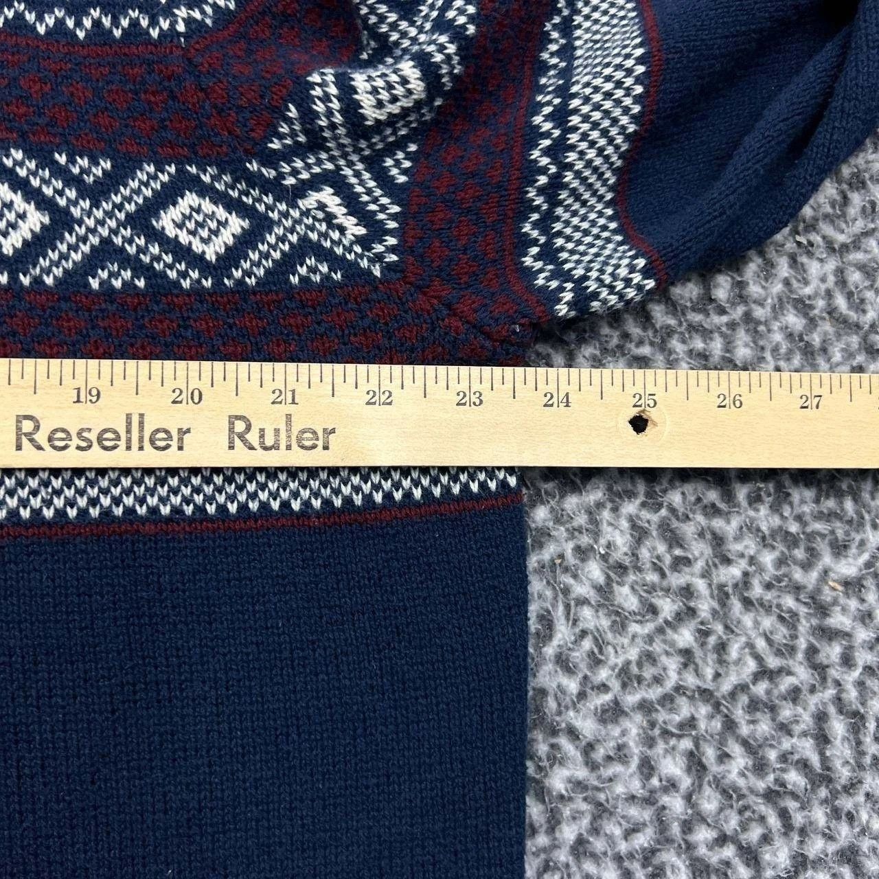 St. Johns Bay St Johns Bay XL Quarter Zip Sweater Fair Isle Cotton Blend Size US XL / EU 56 / 4 - 3 Thumbnail