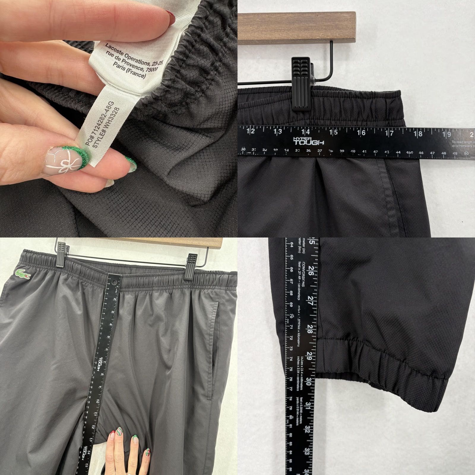Lacoste Lacoste Sport Pants Mens XL Black Novak Djokovic Tennis Track Joggers Warmup Size US 36 / EU 52 - 8 Thumbnail