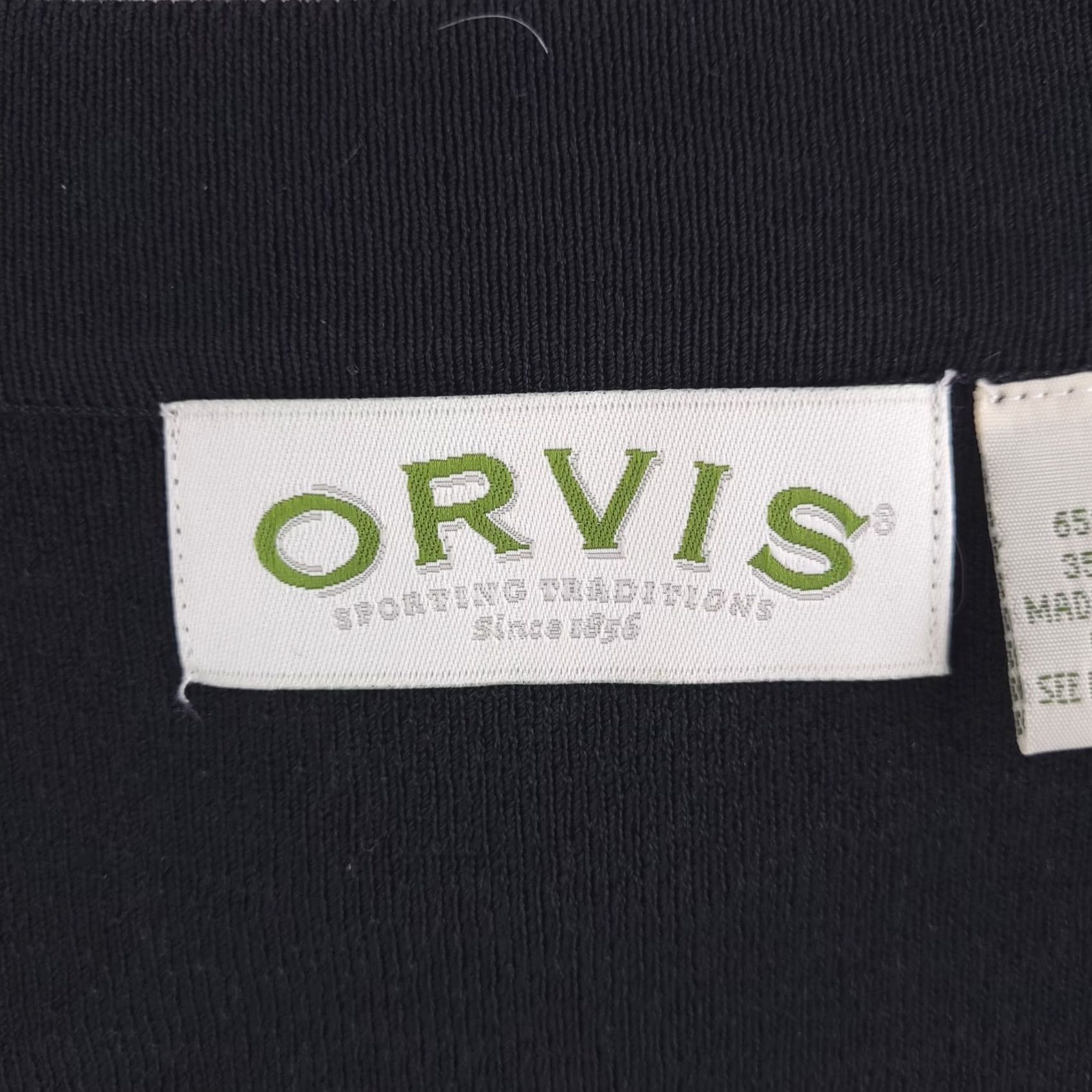 Orvis Orvis Shirt Womens Small Rayon Pullover Top Black Long Sleeve Blouse Size S / US 4 / IT 40 - 2 Thumbnail