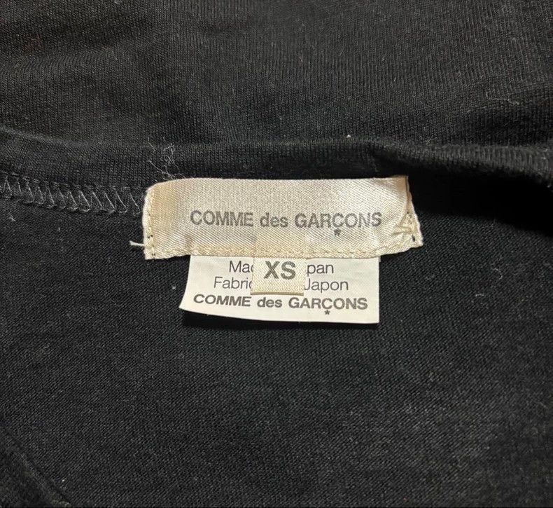 Comme des Garcons Comme Des Garcons Black Retro Fill Design Top Short Sleeve Size XS / US 0-2 / IT 36-38 - 5 Thumbnail