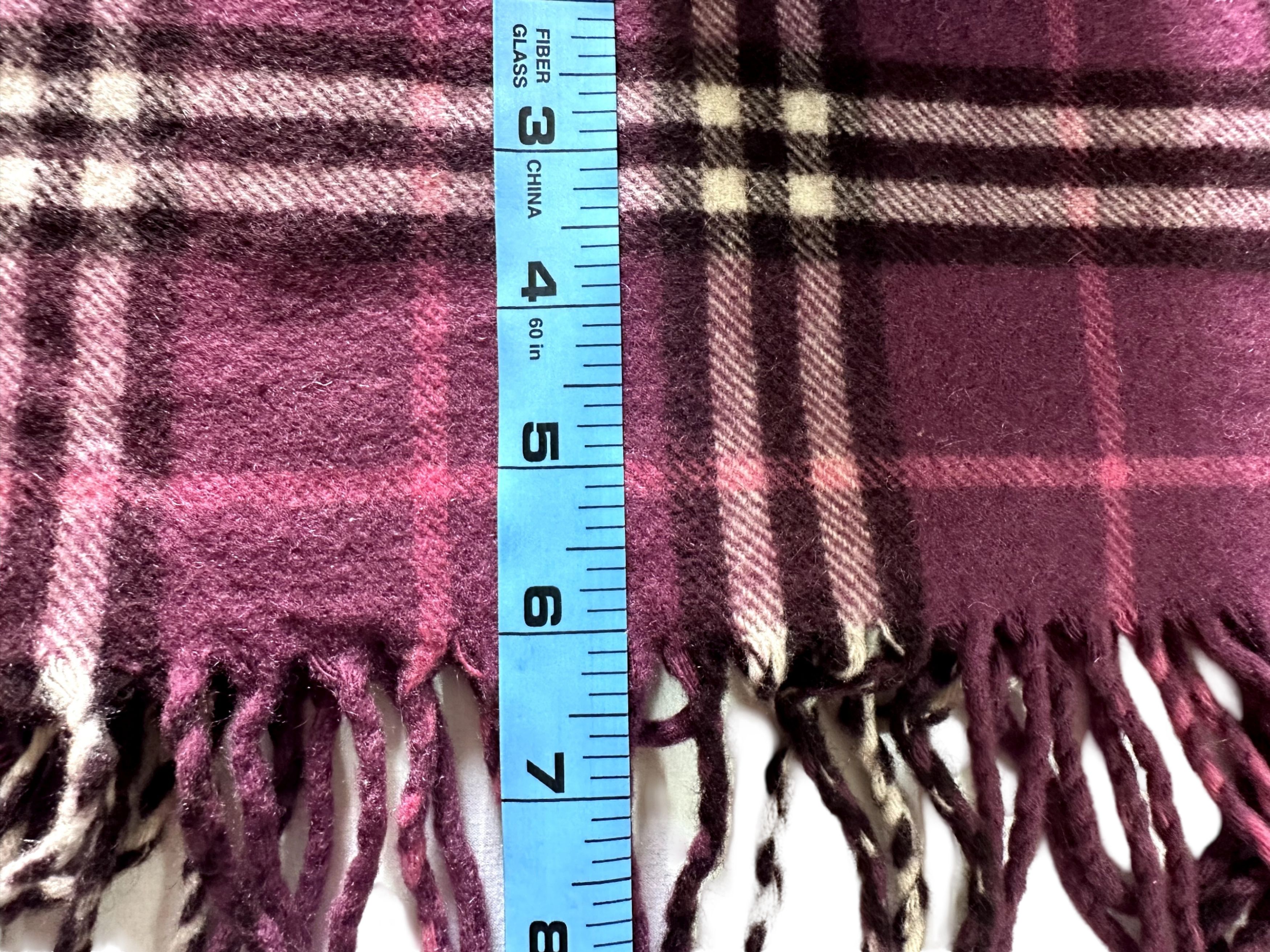 Burberry Burberry Vintage Scarf Pink 100% Cashmere Unisex Scarf Size ONE SIZE - 6 Thumbnail