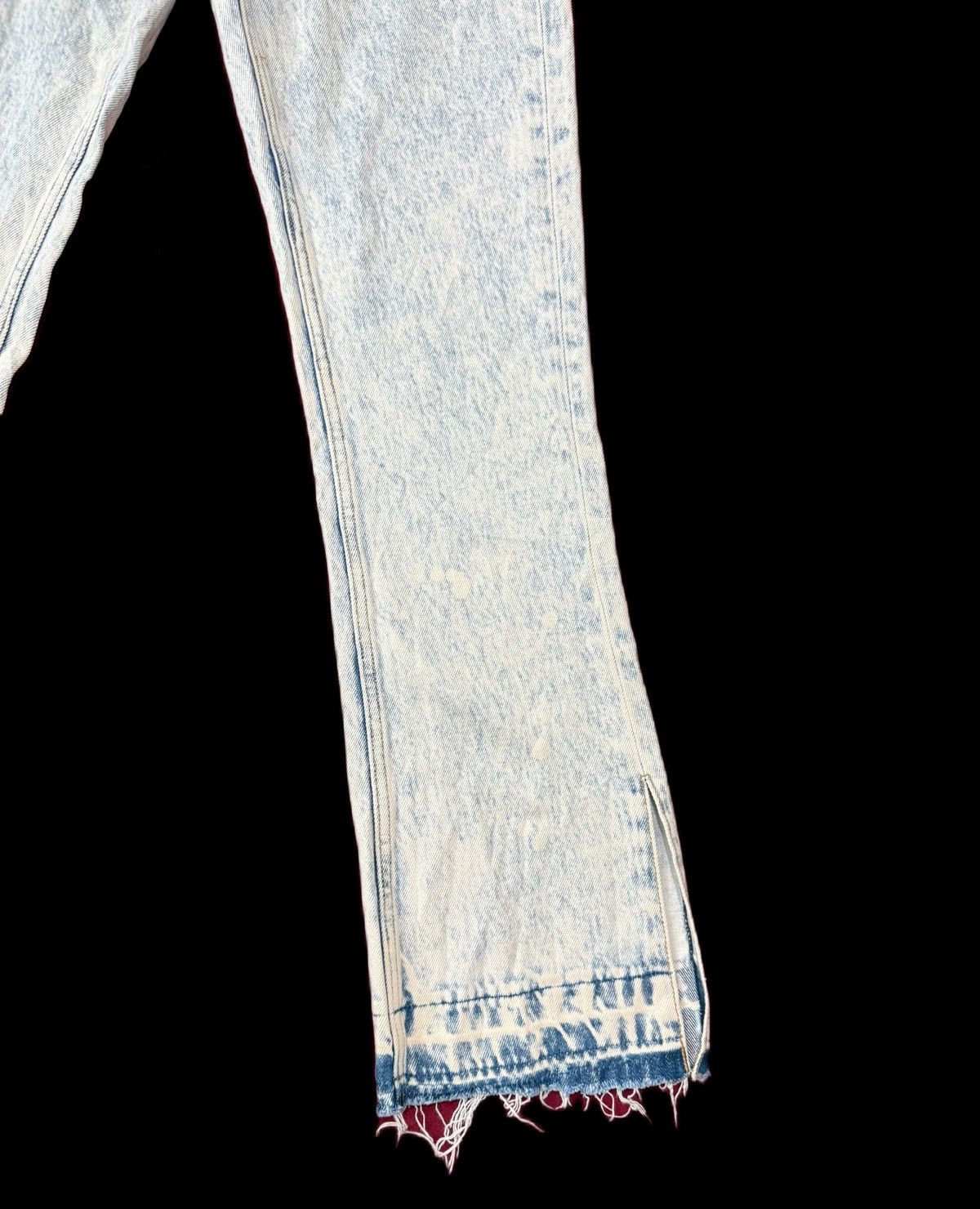If Six Was Nine Japanese Brand X-Girl Acid Wash Denim Straight Slim Size US 29 - 9 Thumbnail