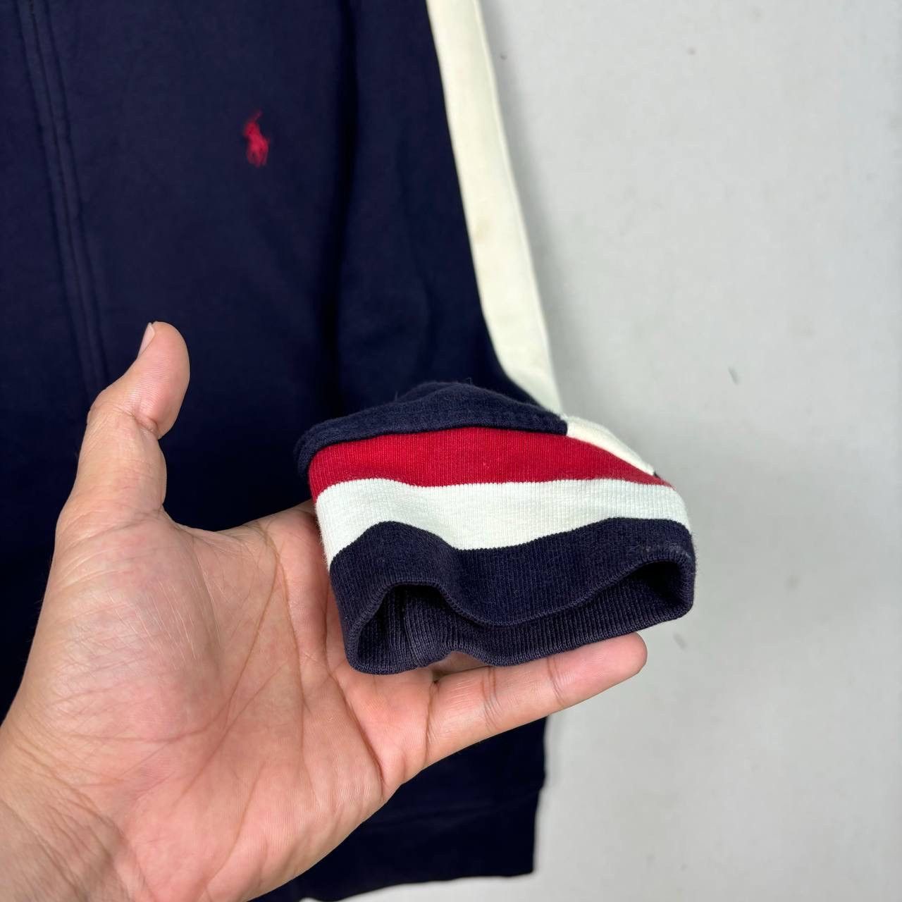Polo Ralph Lauren Polo Ralph Lauren Navy Blue Zipper Sweater Jacket Size US XL / EU 56 / 4 - 5 Thumbnail