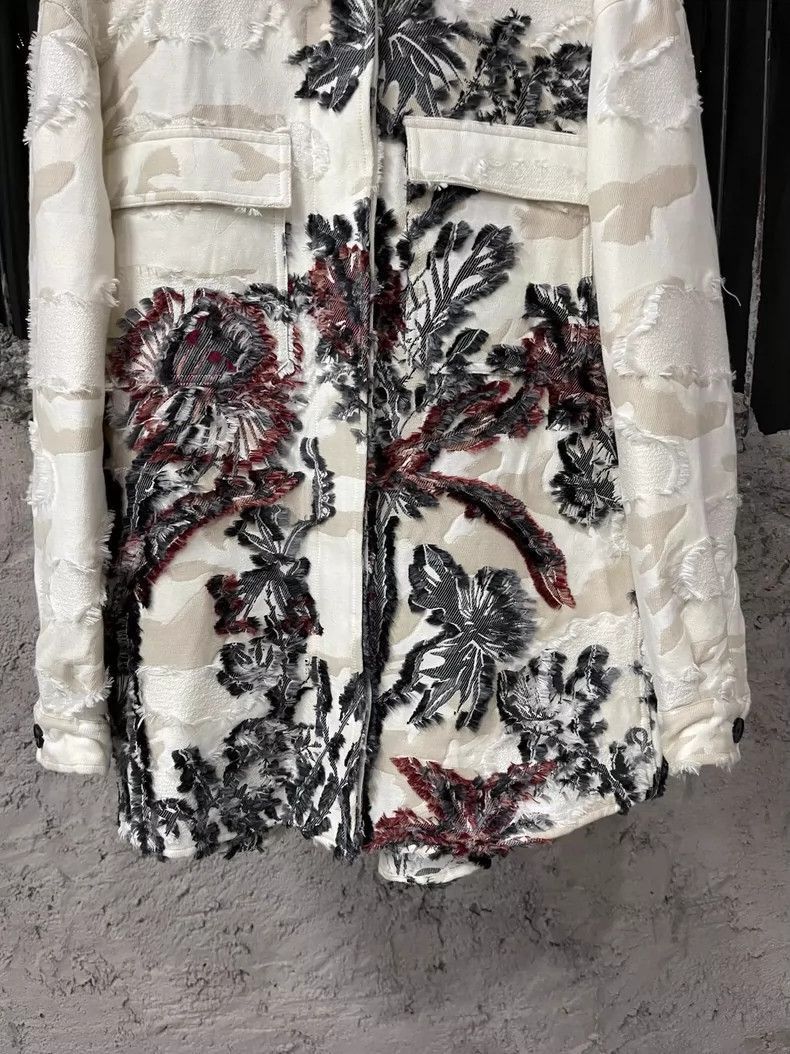 Dior Dior Floral Denim Jacket with Embroidery-2506 Size US S / EU 44-46 / 1 - 4 Thumbnail