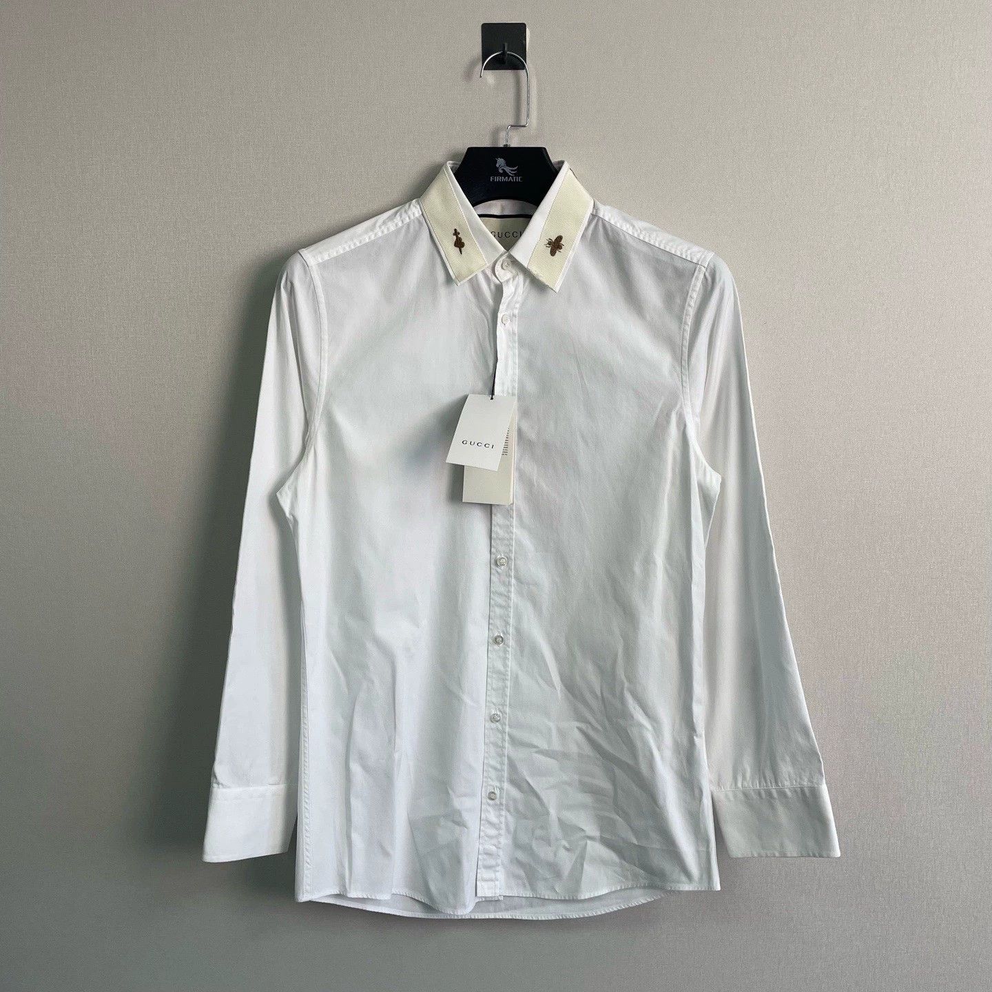 Gucci gucci embroidered long sleeve shirt with bee Size US M / EU 48-50 / 2 - 1 Thumbnail
