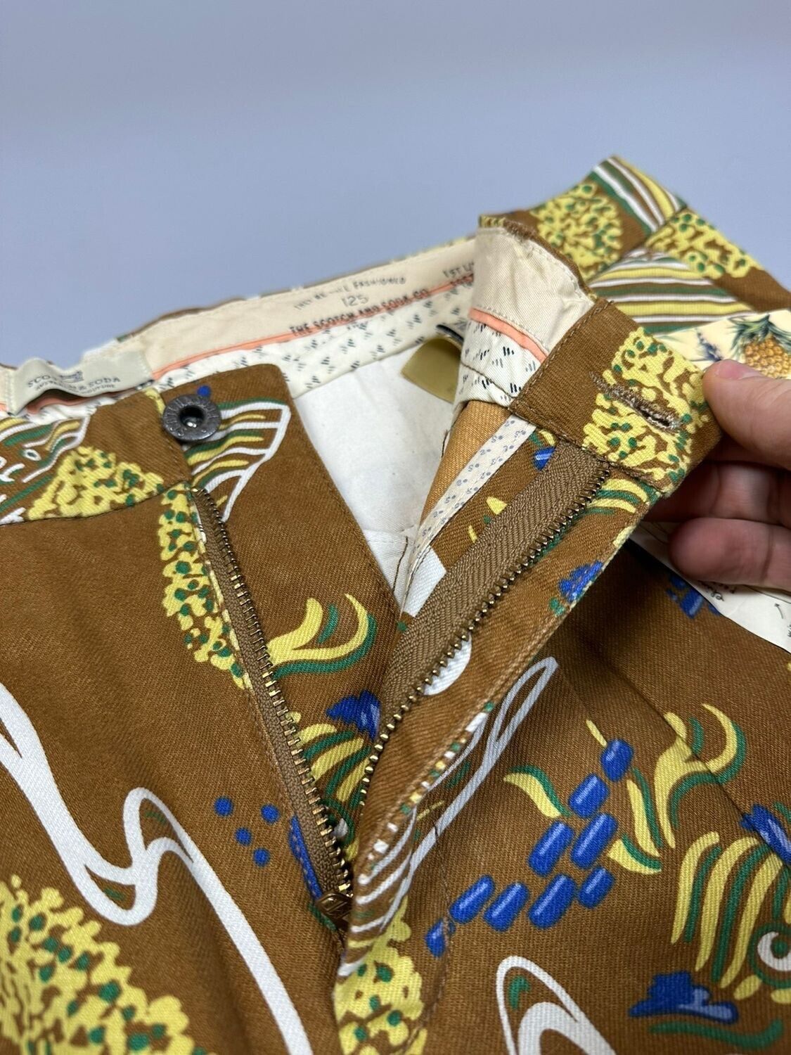 Scotch & Soda Brown Hawaiian Style Chino Scotch&Soda Size US 31 - 5 Thumbnail