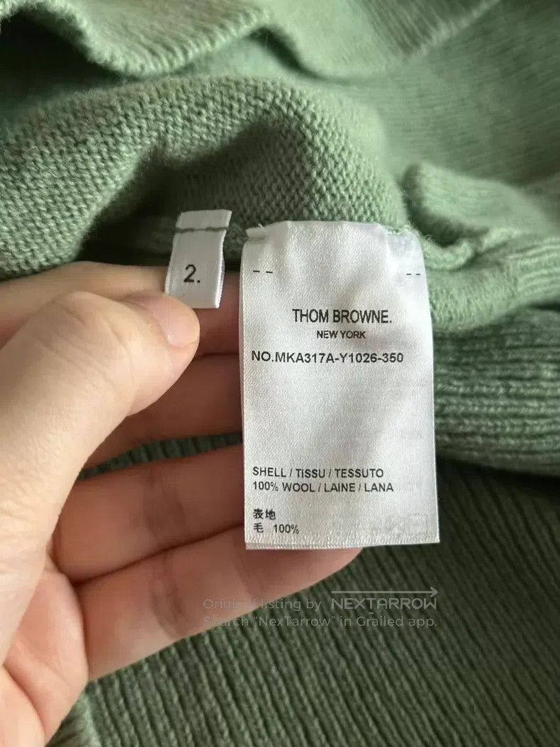 Thom Browne Thom Browne Green wool sweater Size US M / EU 48-50 / 2 - 4 Thumbnail