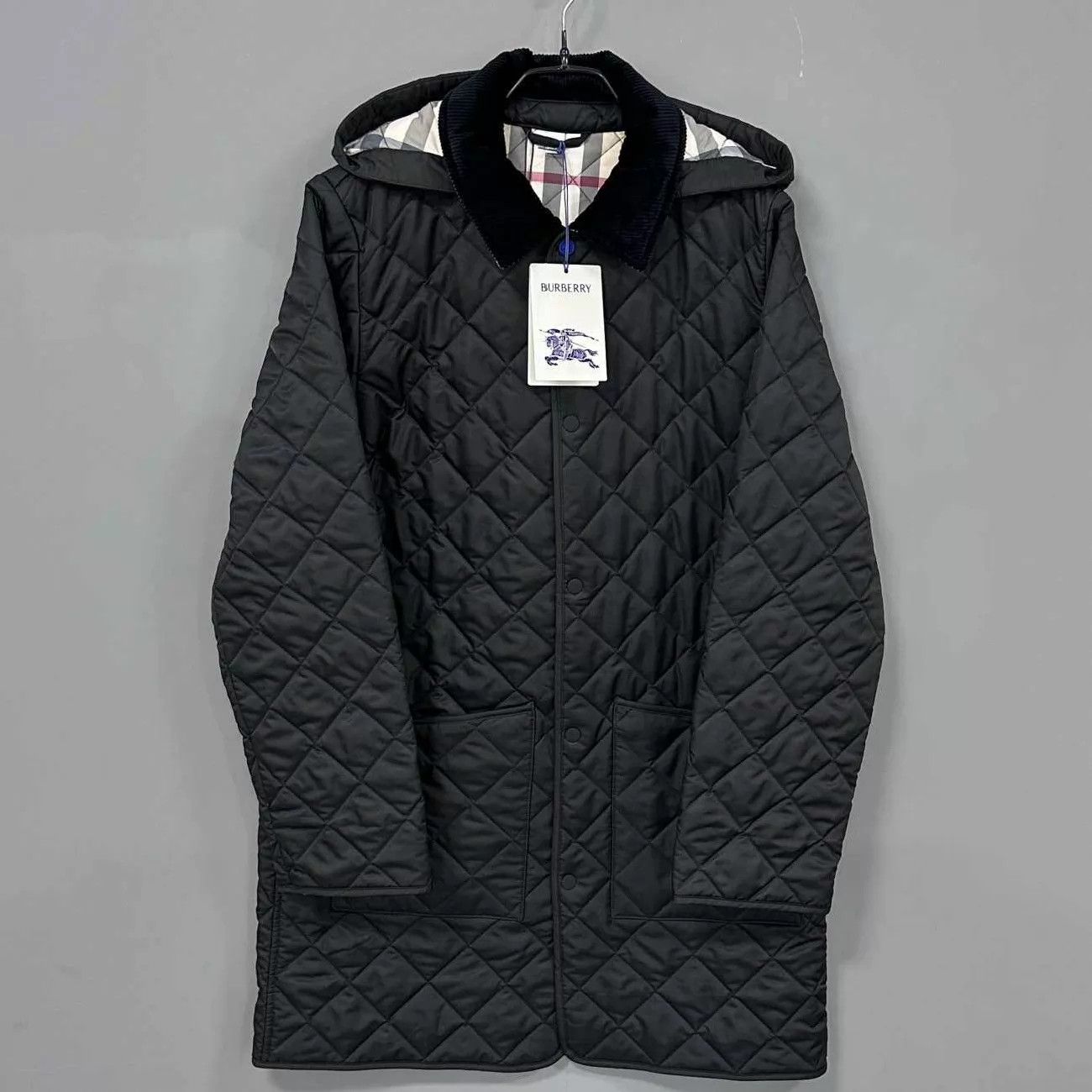 Burberry Burberry Black Quilted Mid-Length Padded Jacket 14Y NWT Size XS / US 0-2 / IT 36-38 - 1 Thumbnail