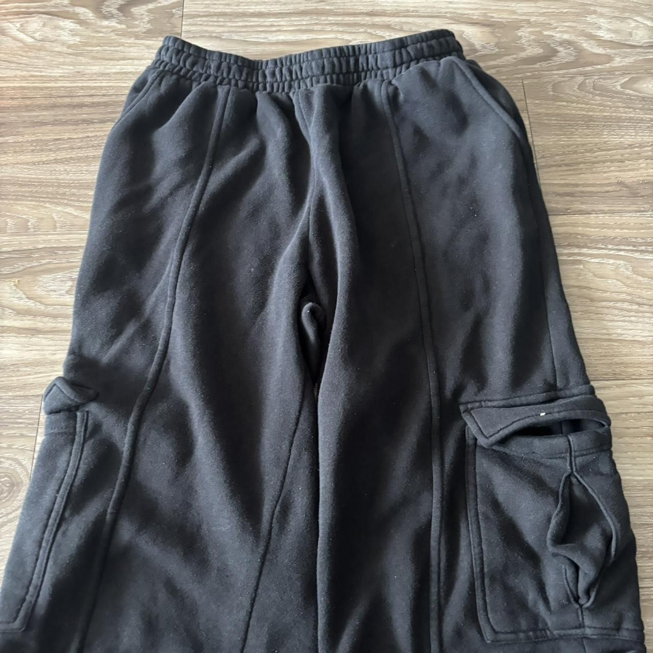 Vintage Crazy Vintage Y2K/2000s Baggy Black Streetwear Essential Cargo Sweatpants! Fits M Size US 30 / EU 46 - 4 Thumbnail