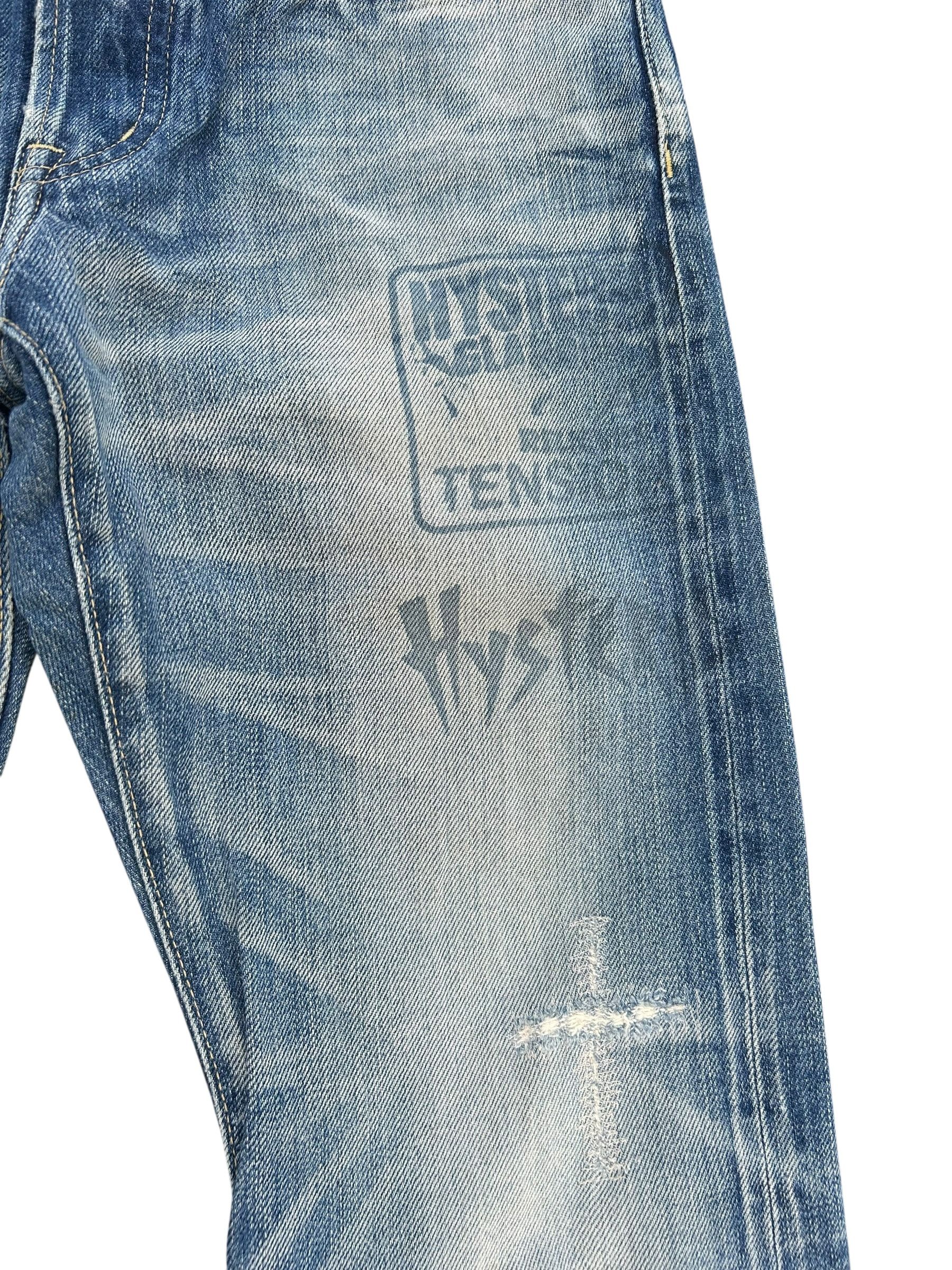 Hysteric Glamour × Japanese Brand × Vintage Hysteric Glamour Selvedge Punk Distressed Vtg Denim Jeans Size US 30 / EU 46 - 6 Thumbnail