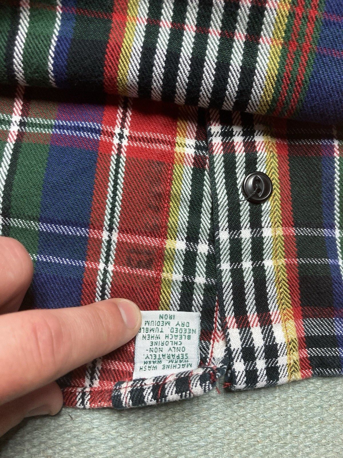 Polo Ralph Lauren × Vintage Polo Ralph Lauren flannel shirt woven cotton thick plaid XL Size US XL / EU 56 / 4 - 7 Thumbnail